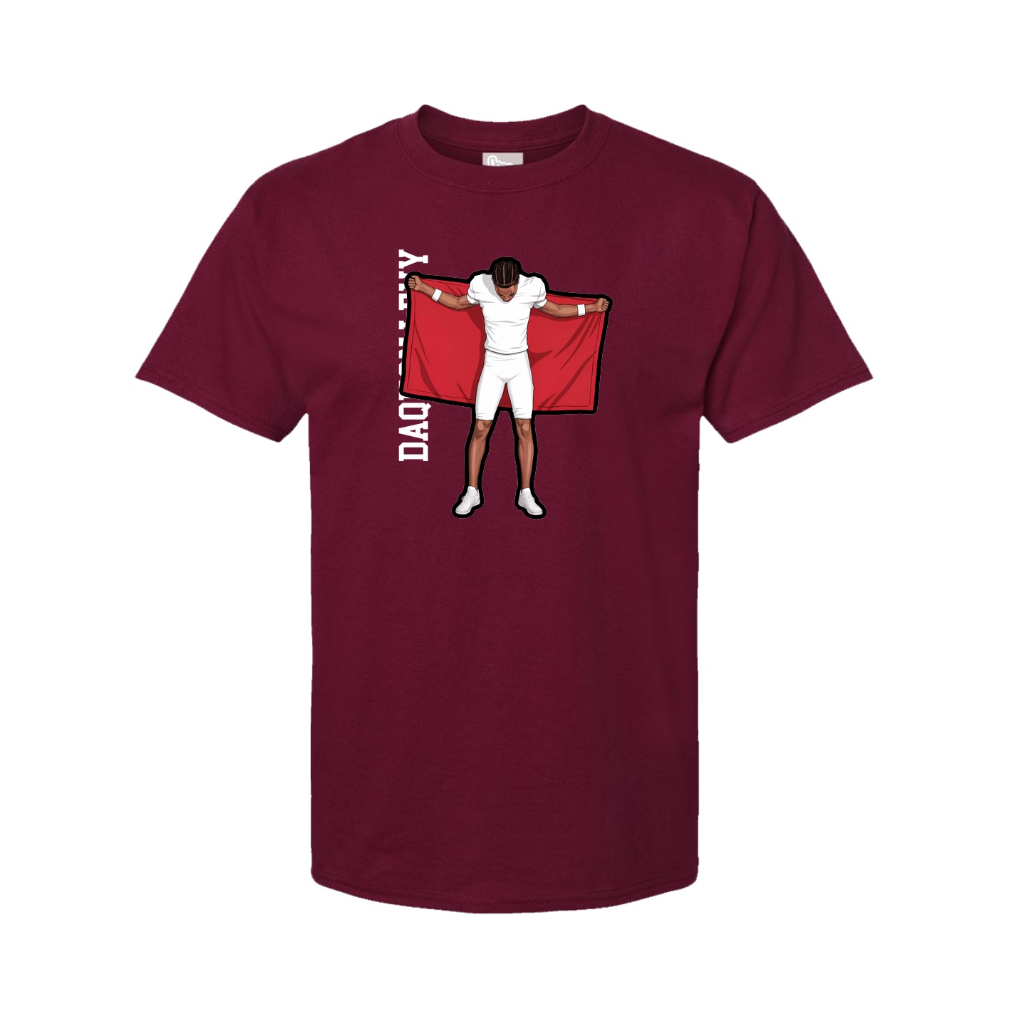 Tee — Name Vertical in Cardinal