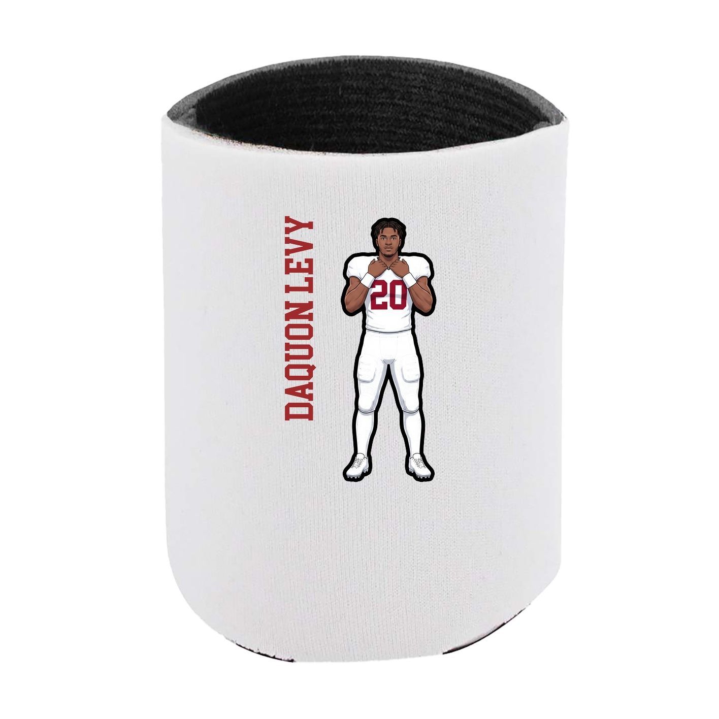 Can Holder — Name Vertical in White