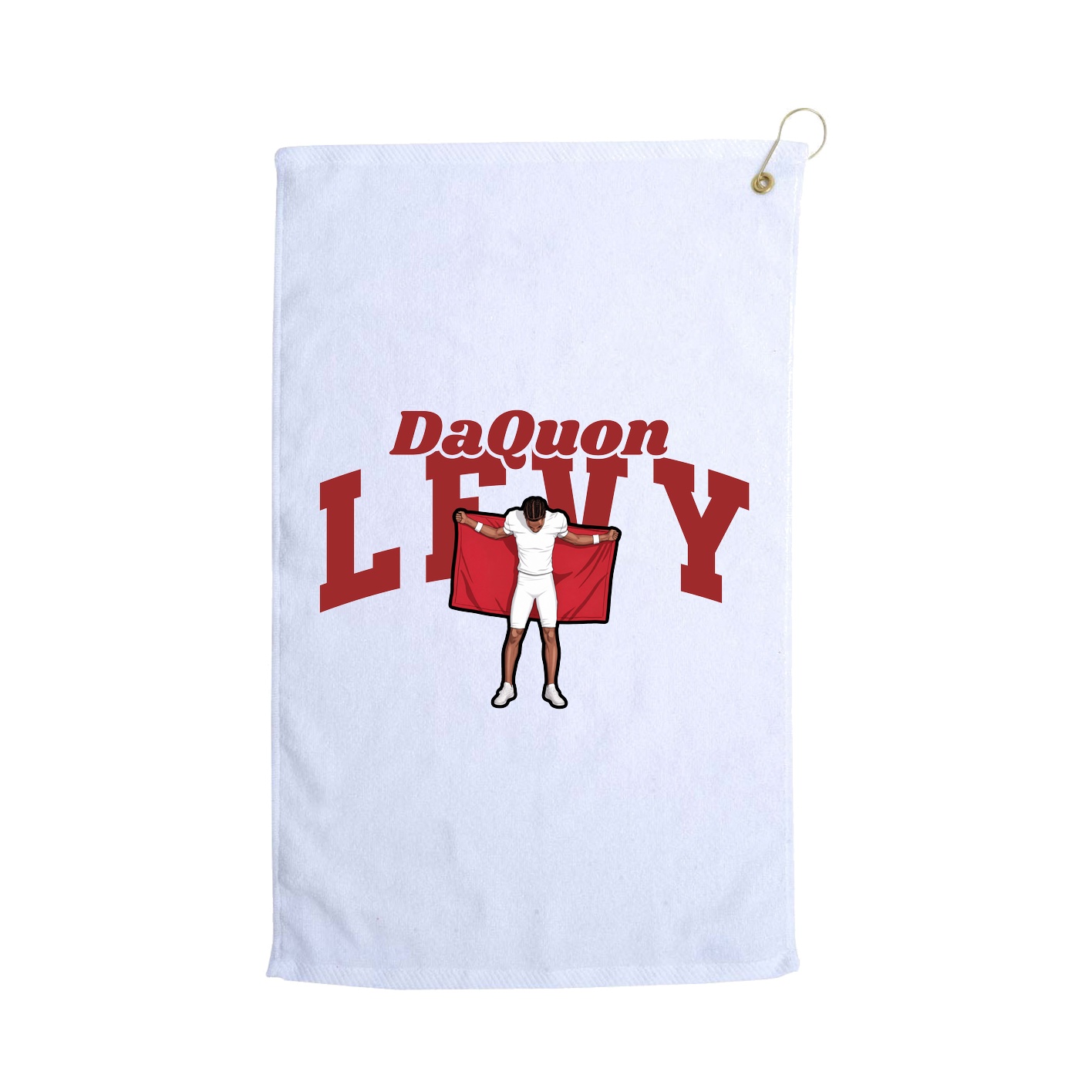 Golf Towel — Signature Arch in White