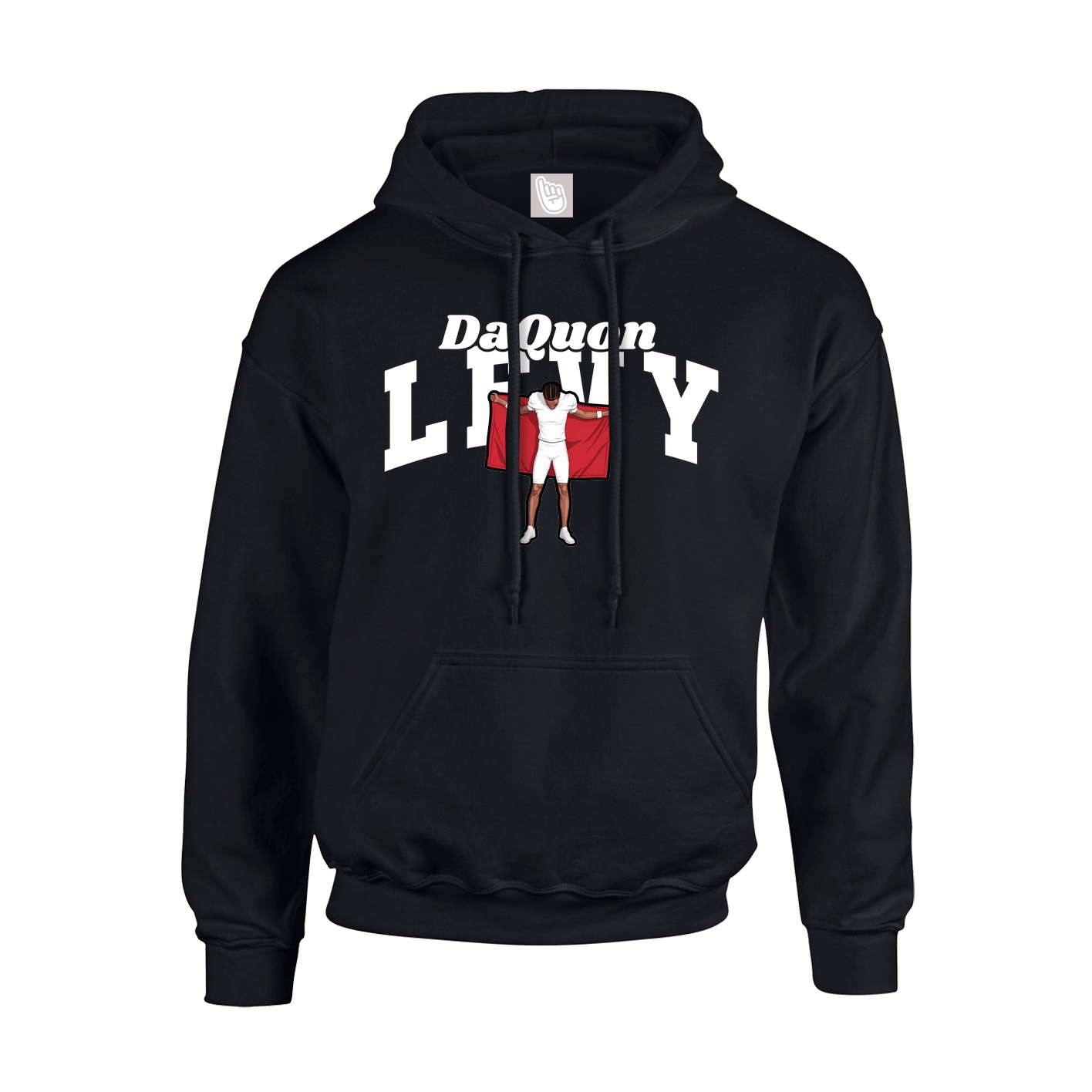 Hoodie — Signature Arch in Black