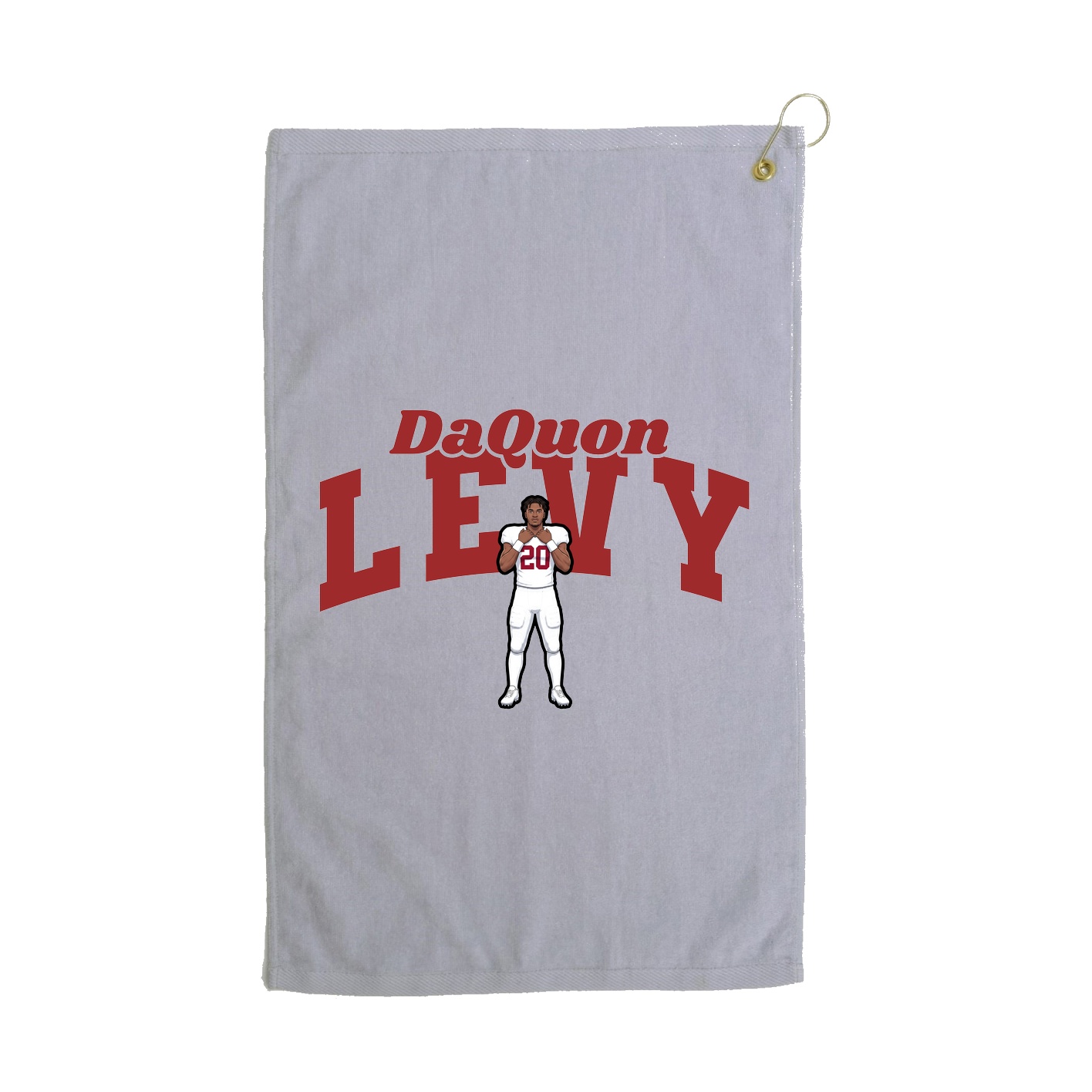 Golf Towel — Signature Arch in Grey