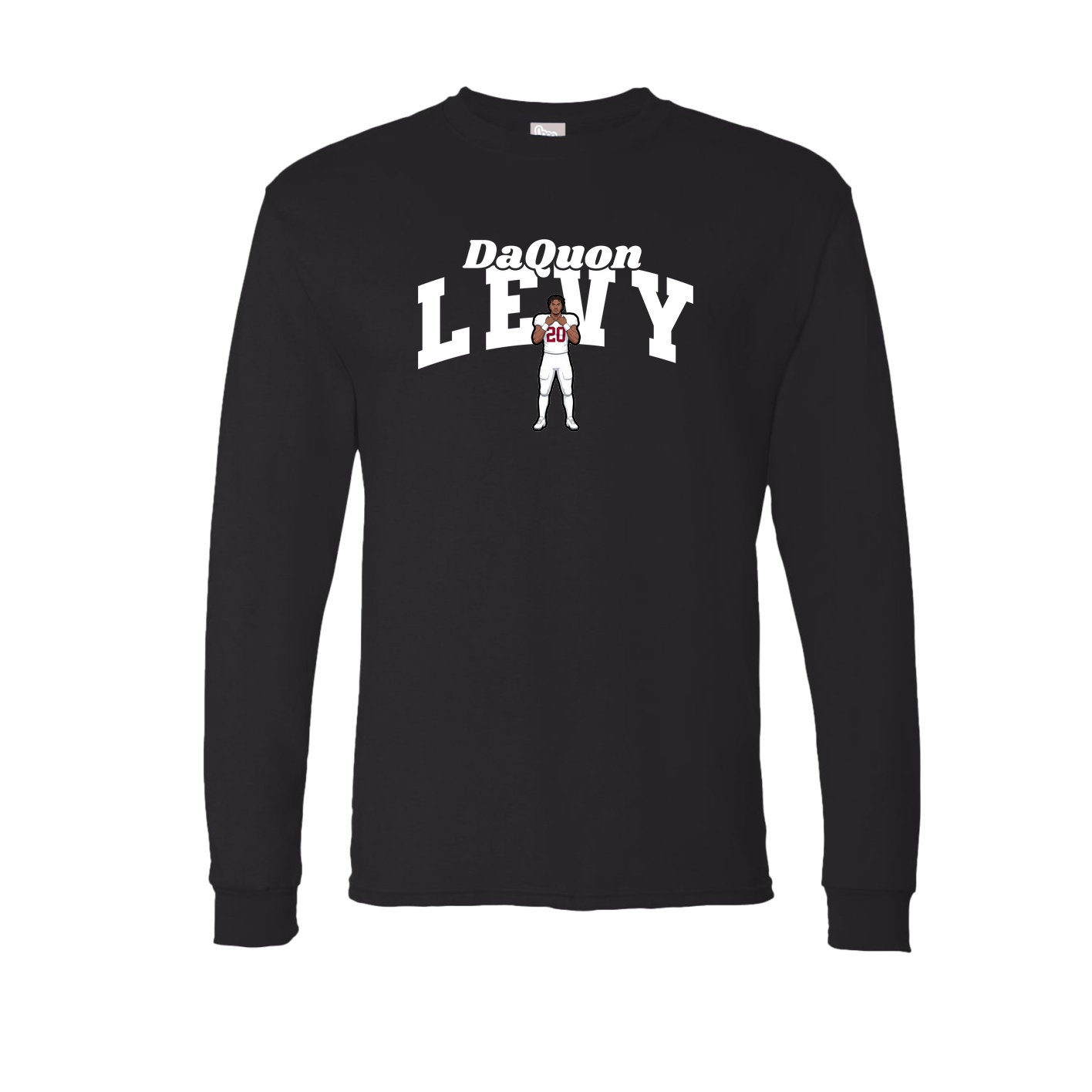 Long Sleeve Tee — Signature Arch in Black