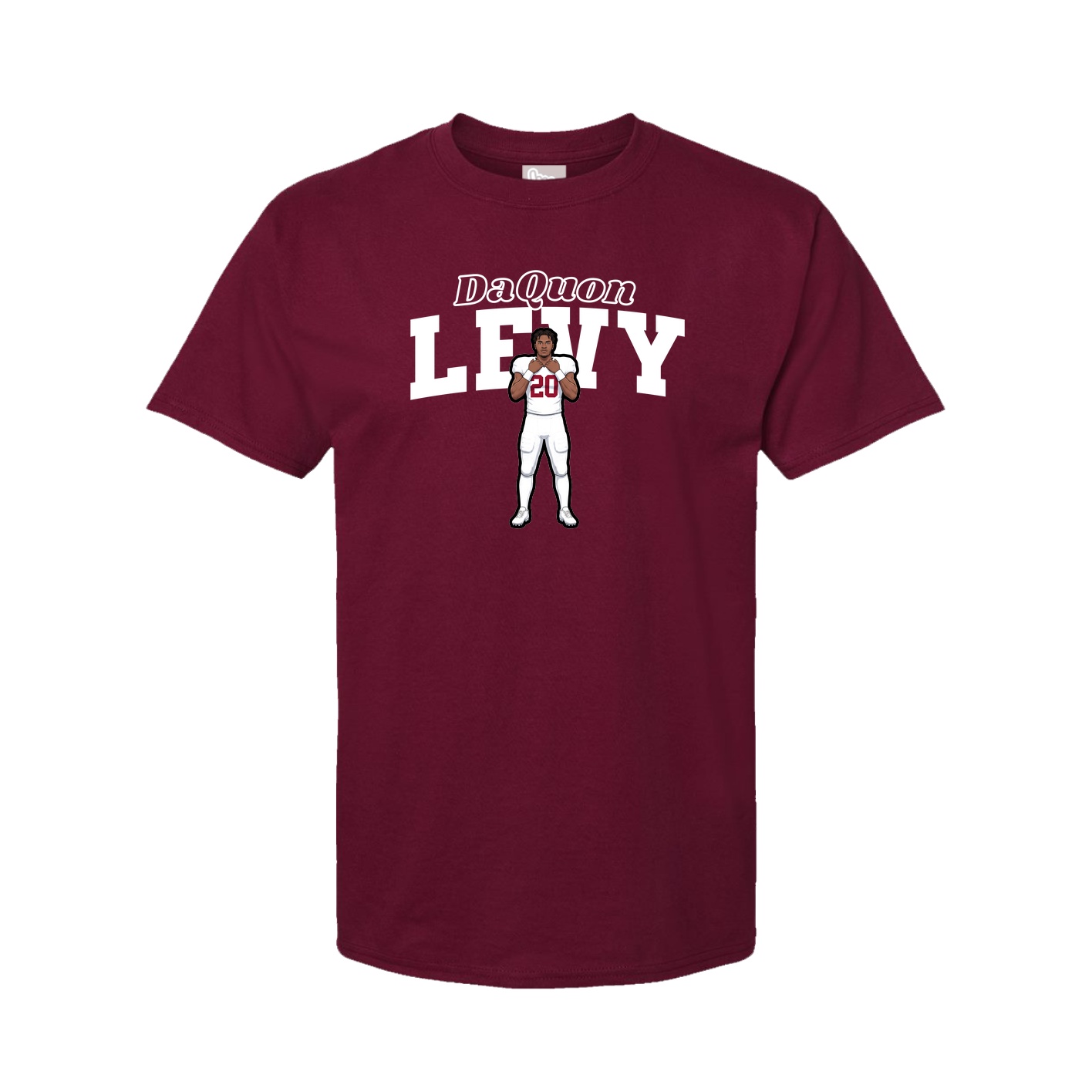Youth Tee — Name Arch in Cardinal