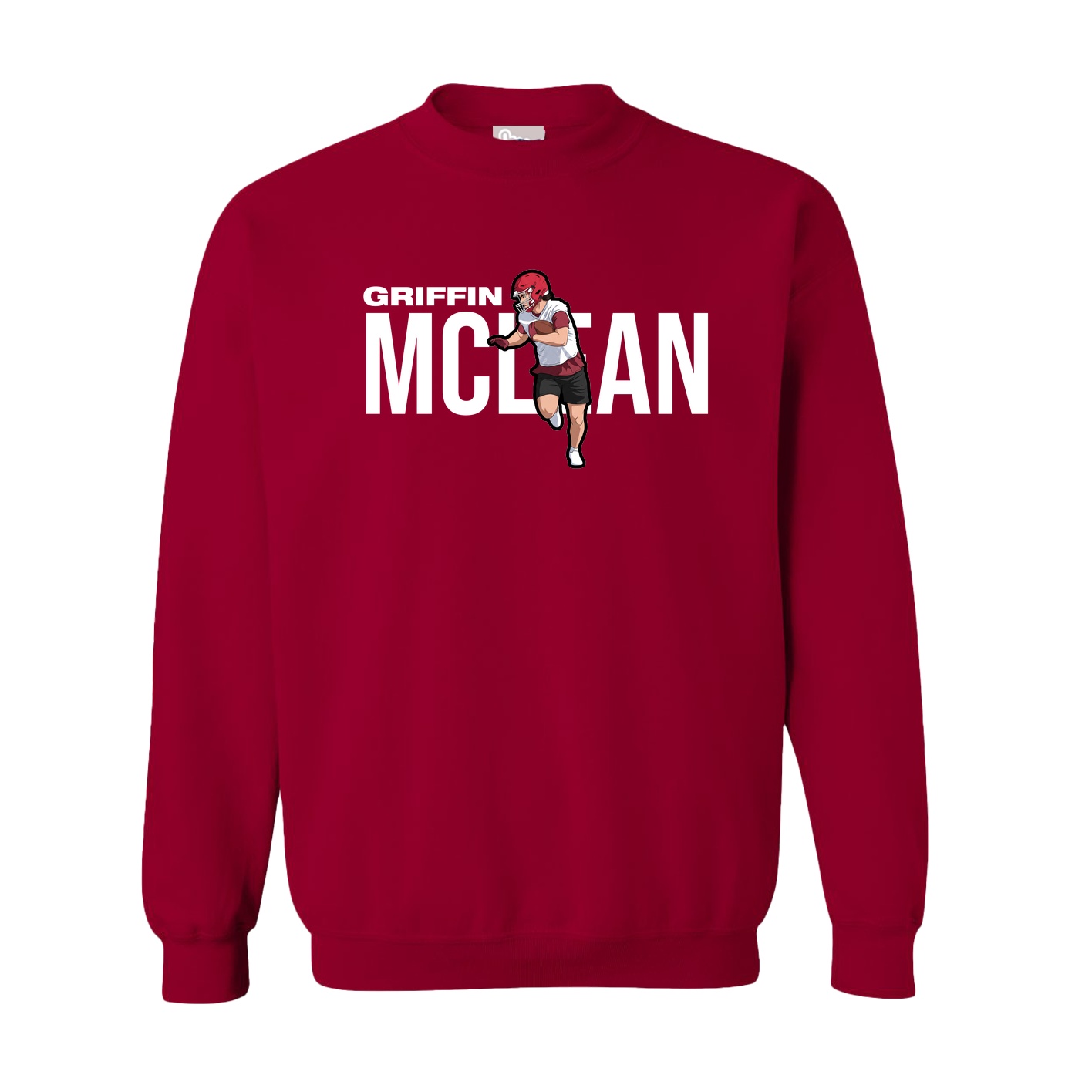 Fleece Crew — Player Name in Cardinal