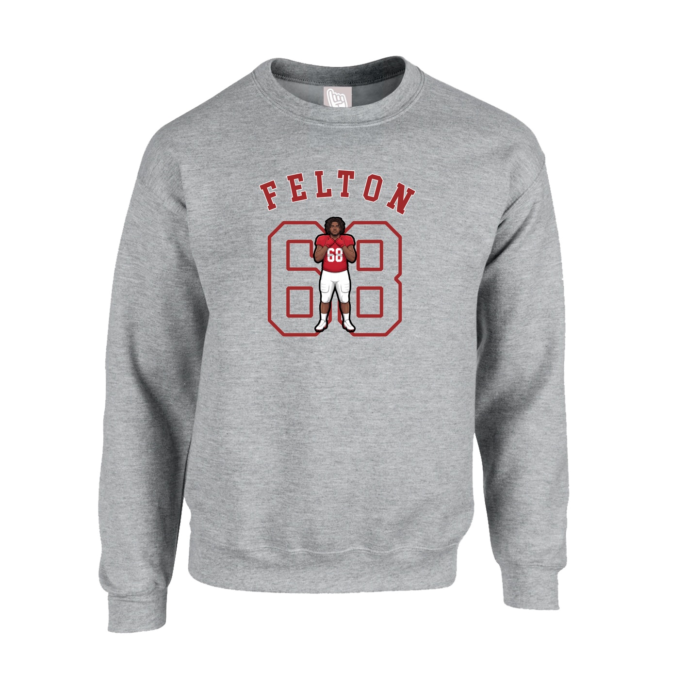 Fleece Crew — Shirsey Arch in Grey