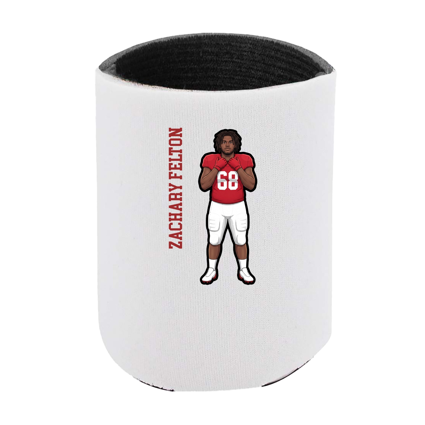 Can Holder — Name Vertical in White