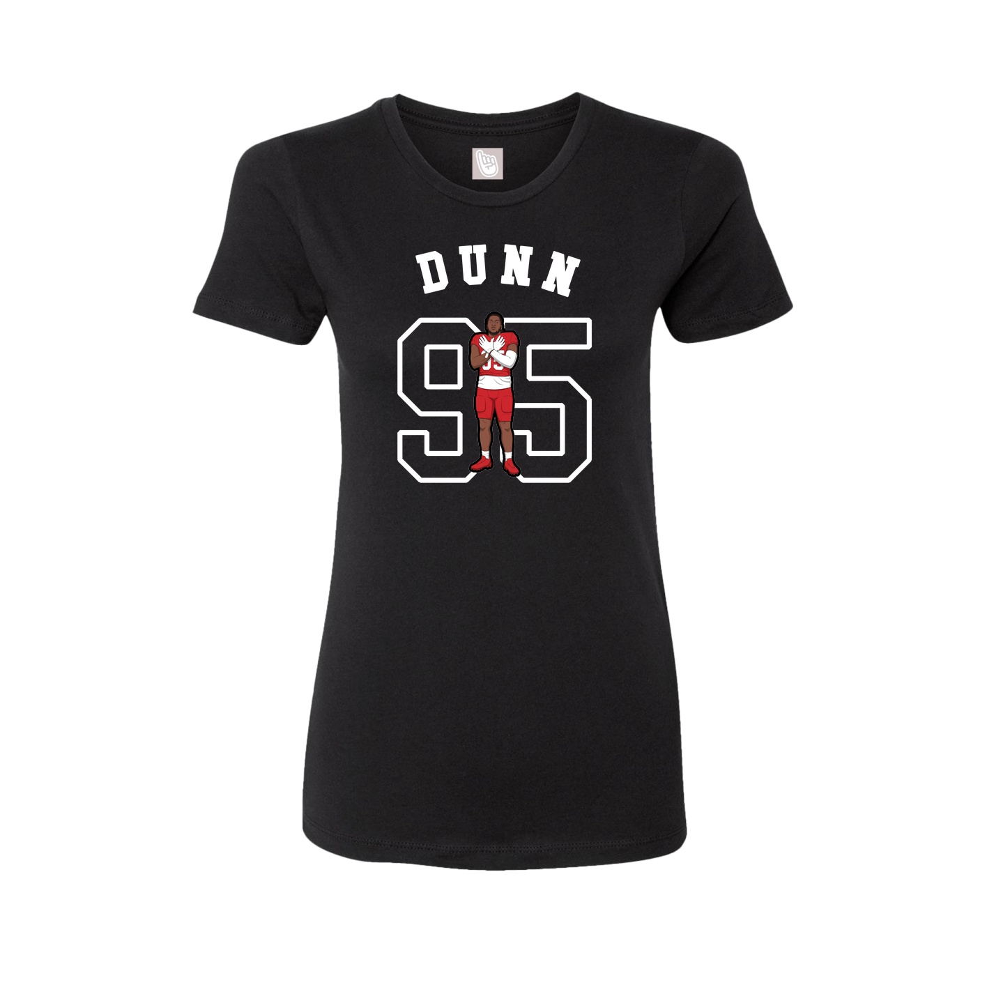 Fitted Women's Tee — Shirsey Arch in Black