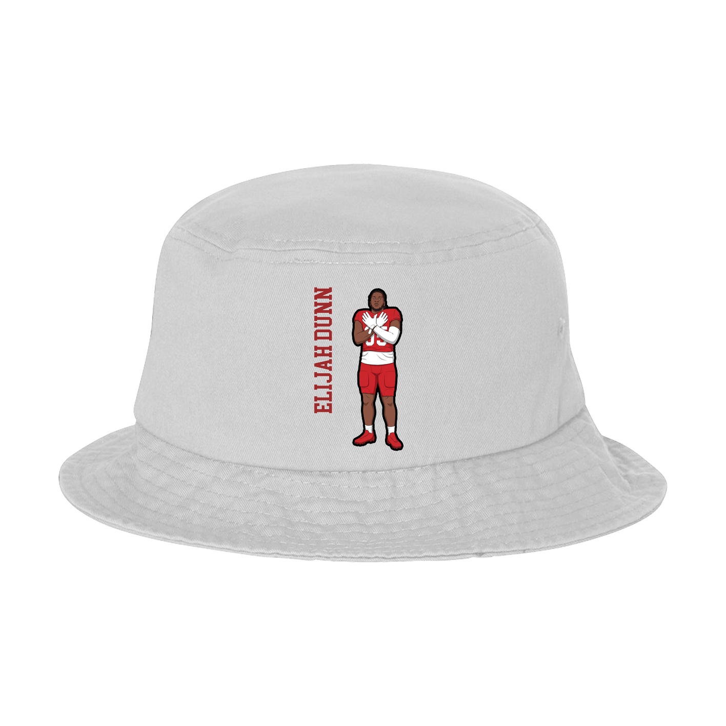 Bucket Cap — Name Vertical in White