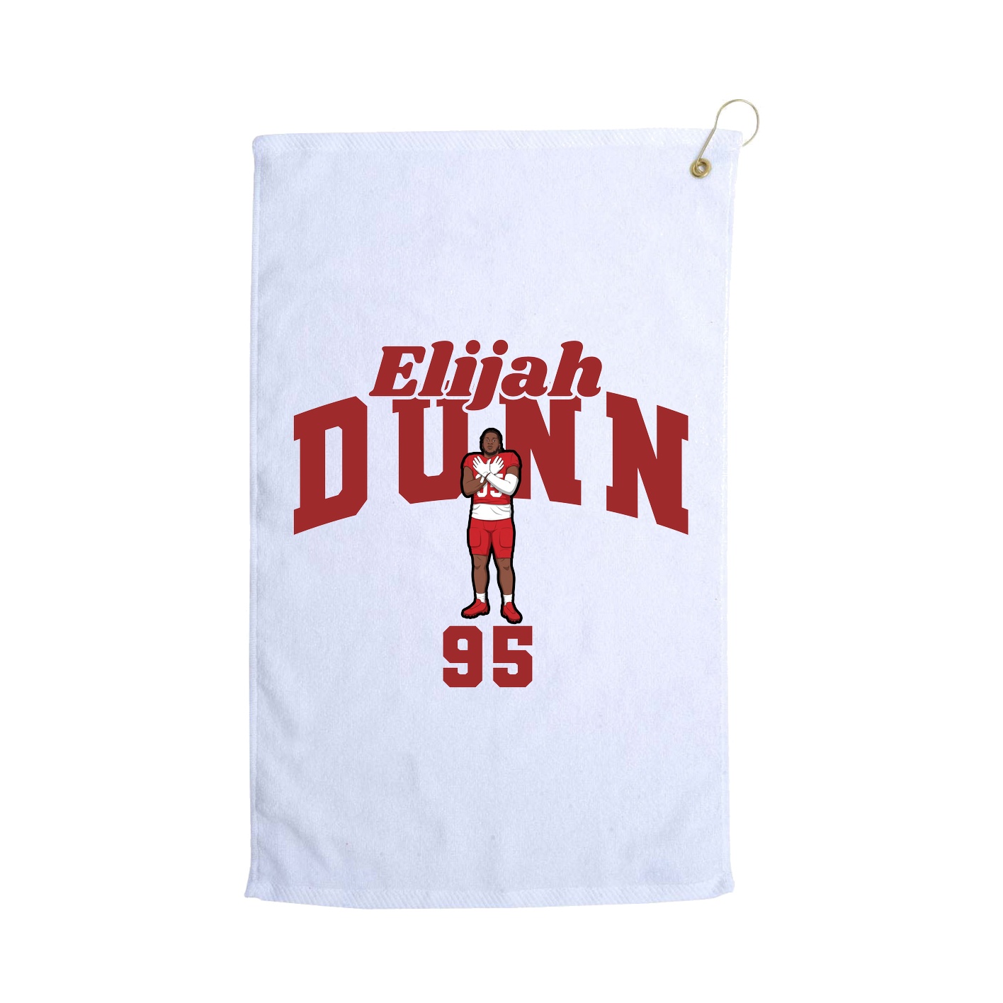 Golf Towel — Signature Arch in White