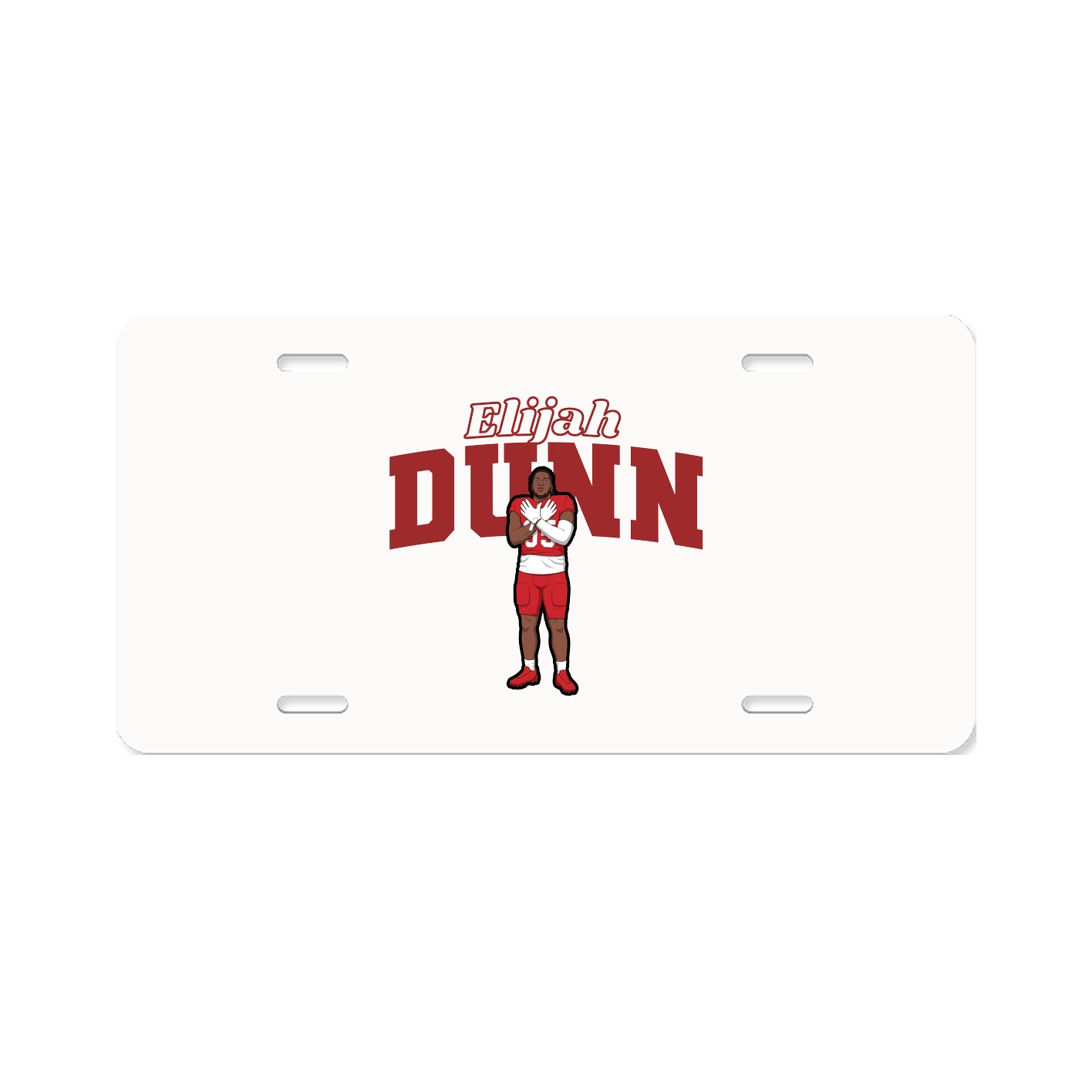 License Plate — Name Arch in Classic