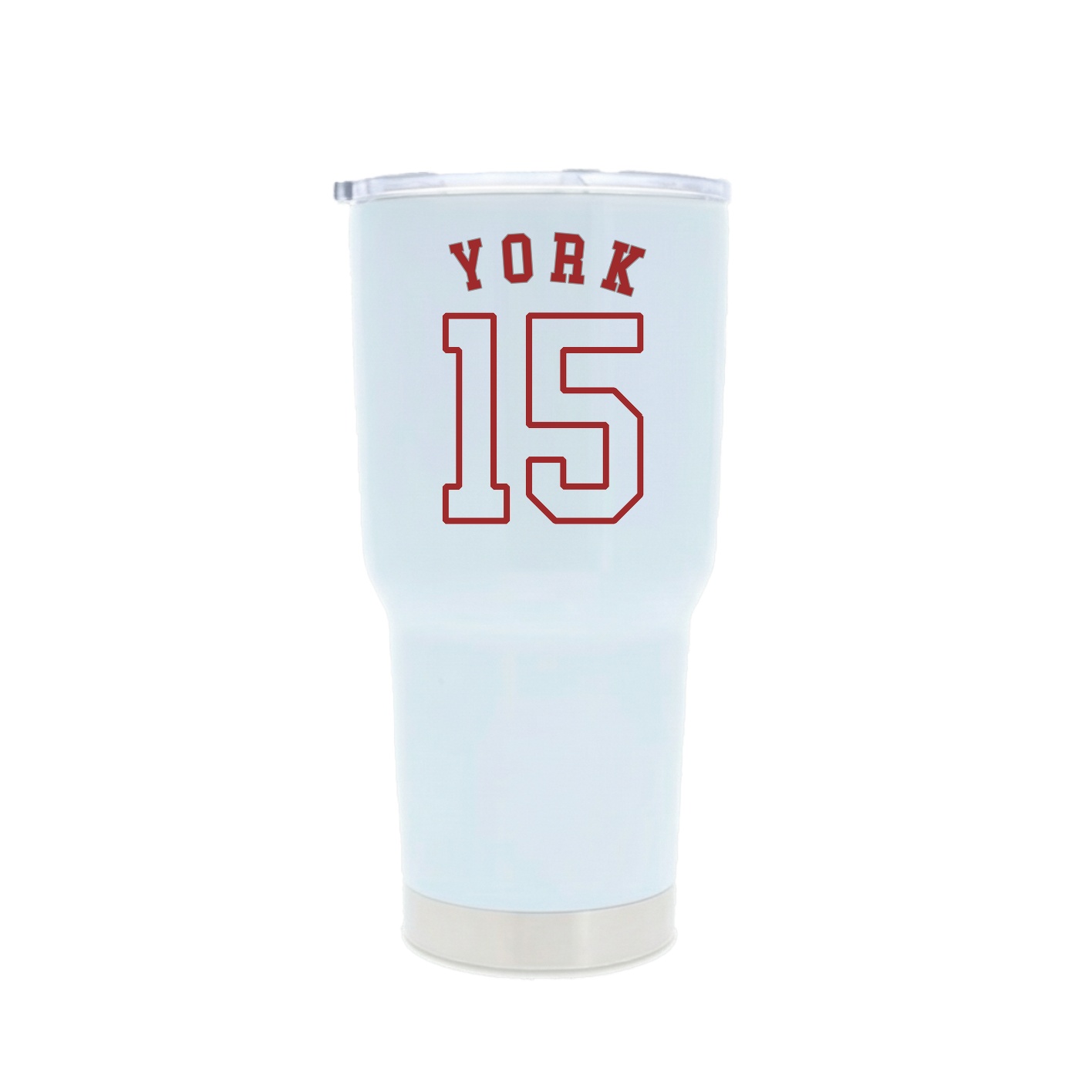 30oz Stainless Steel Tumbler — Shirsey Arch in White