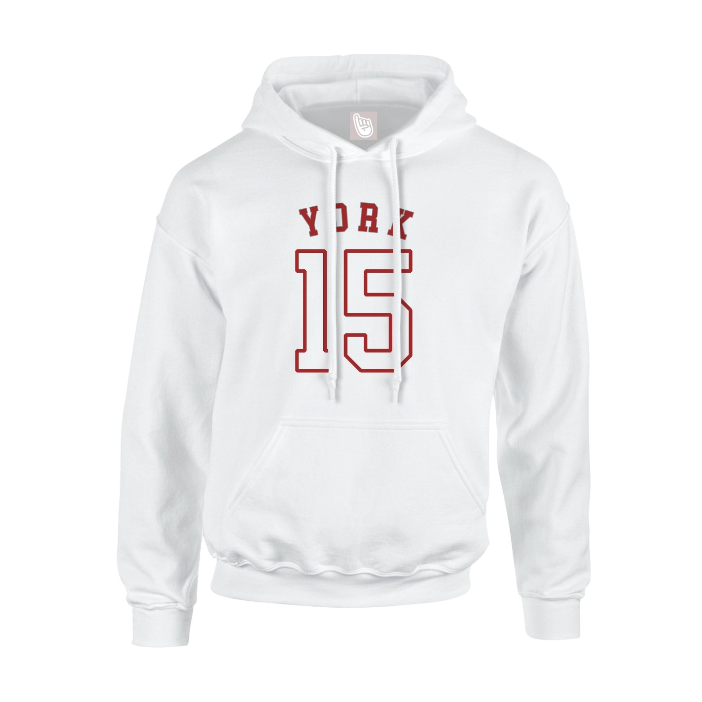 Youth Hoodie — Shirsey Arch in White