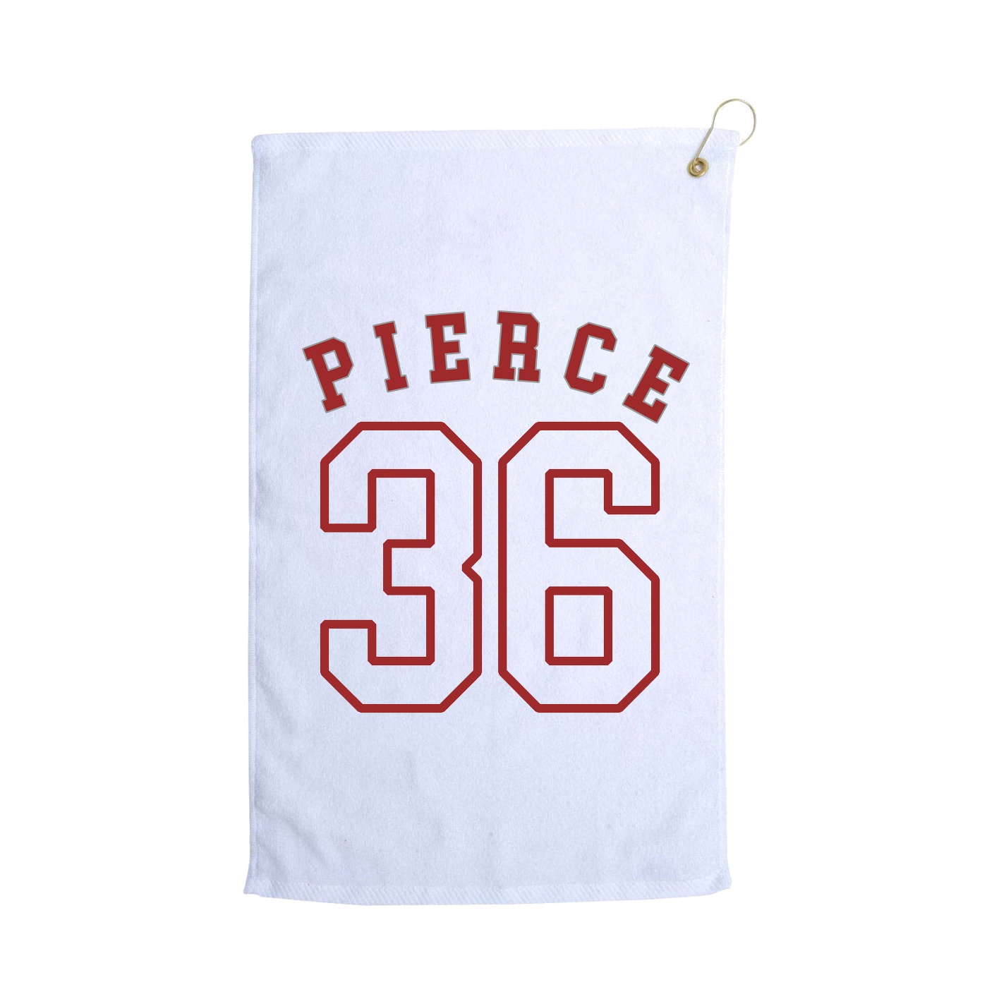 Golf Towel — Shirsey Arch in White