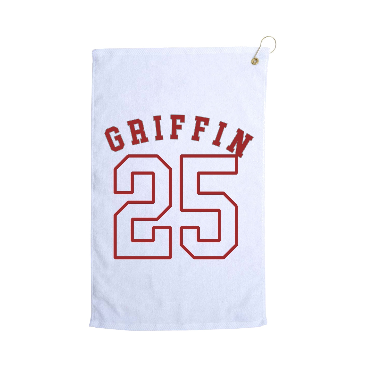 Golf Towel — Shirsey Arch in White
