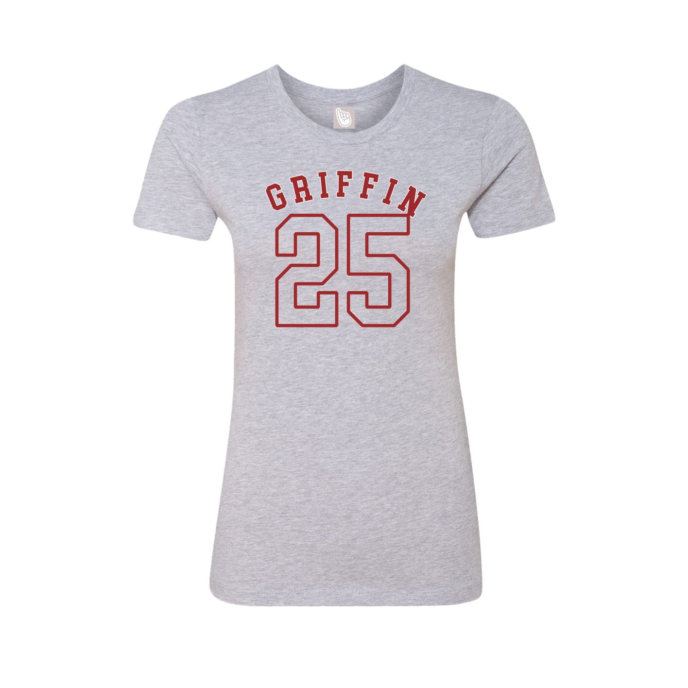 Fitted Women's Tee — Shirsey Arch in Grey