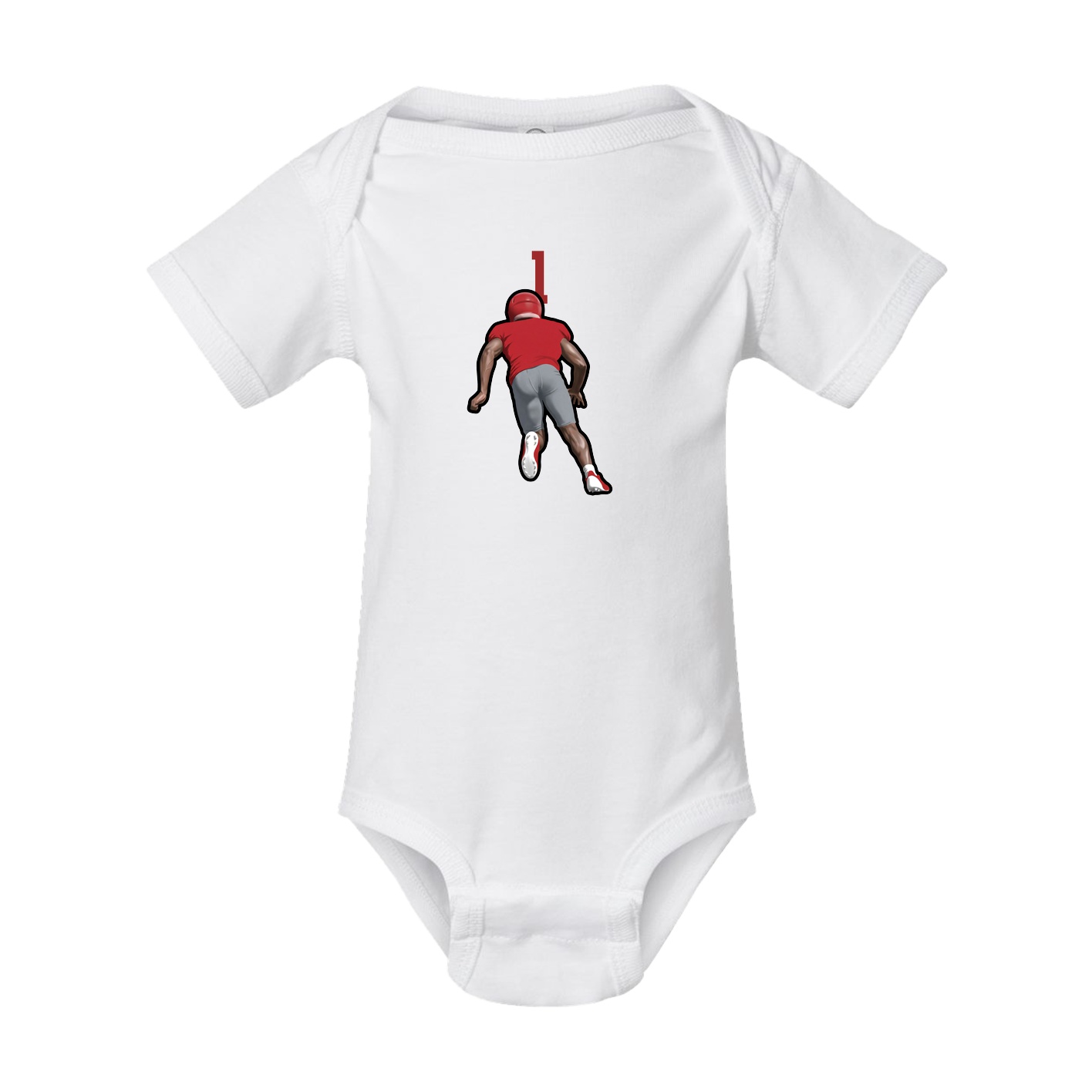 Baby Onesie — Number Top in White