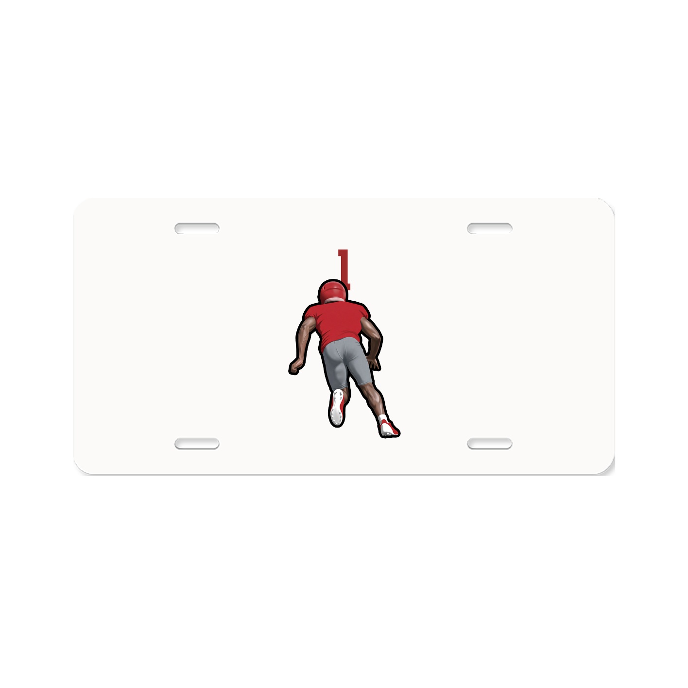 License Plate — Number Top in Classic