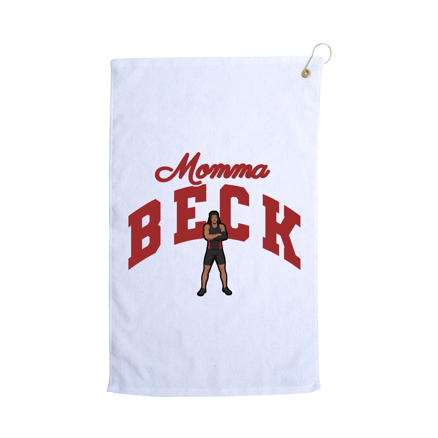 Golf Towel — Mothers Day Arch in White