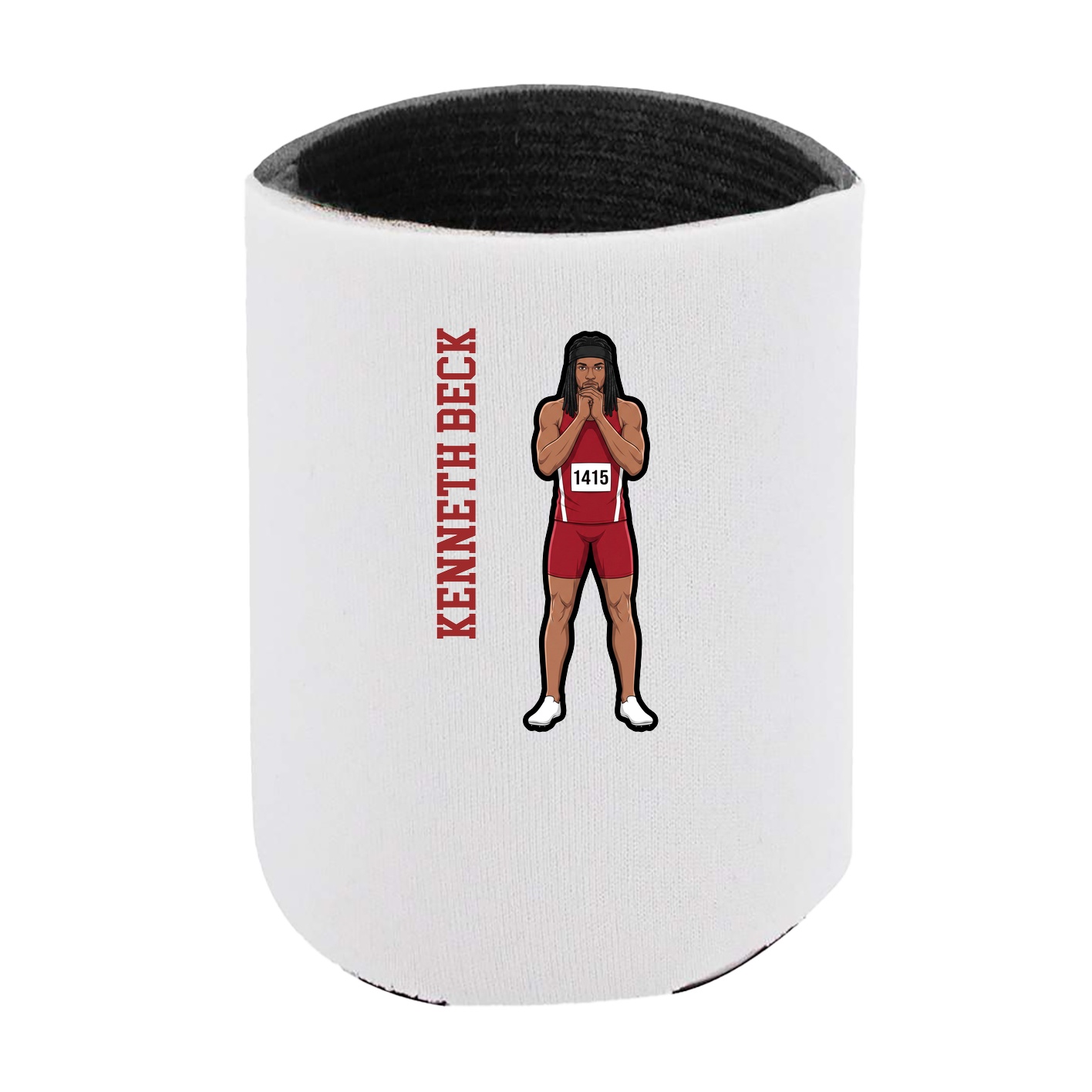 Can Holder — Name Vertical in White