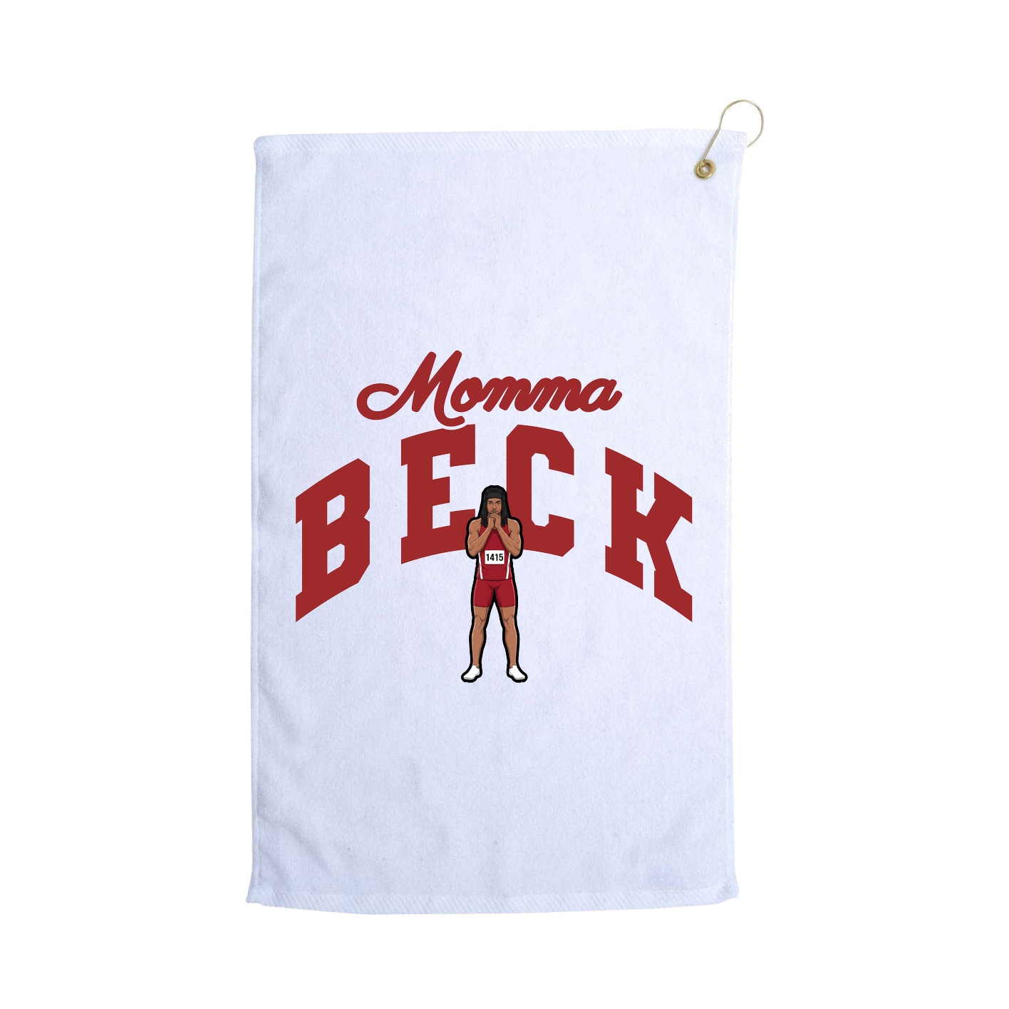 Golf Towel — Mothers Day Arch in White