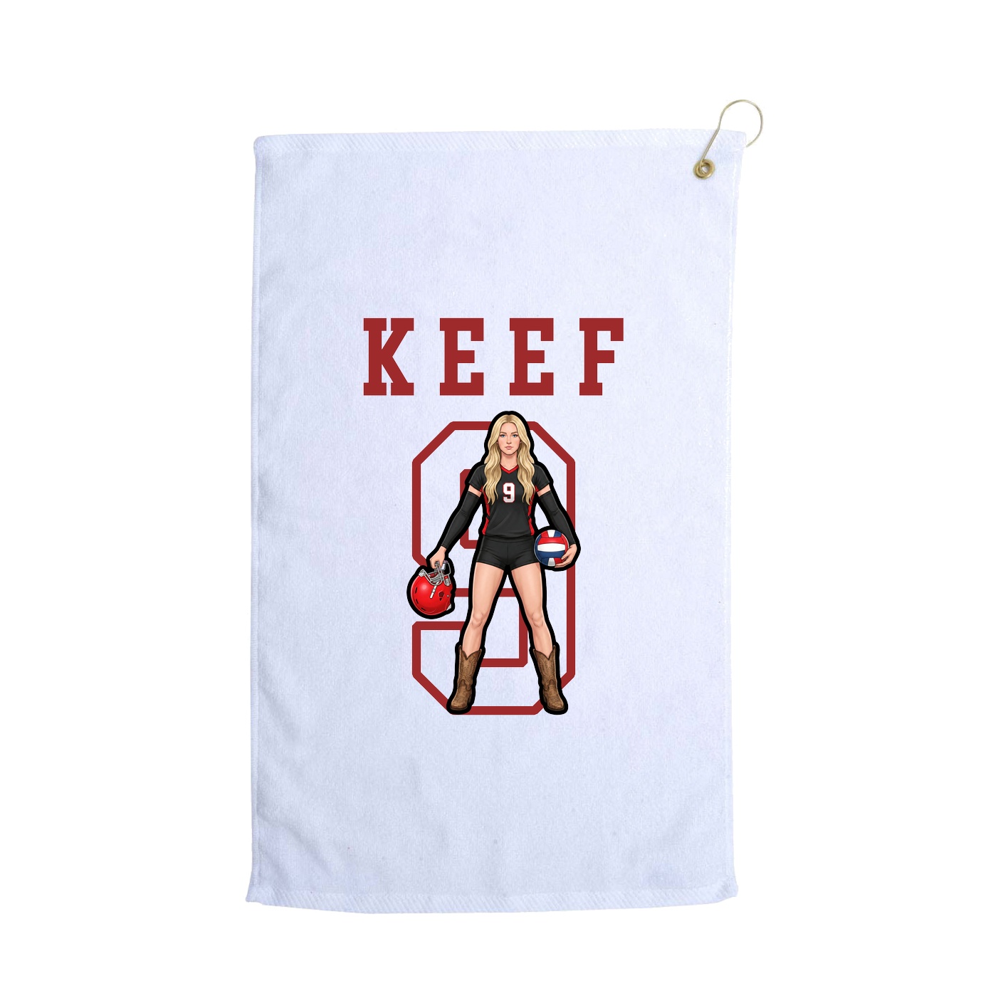 Golf Towel — Shirsey in White