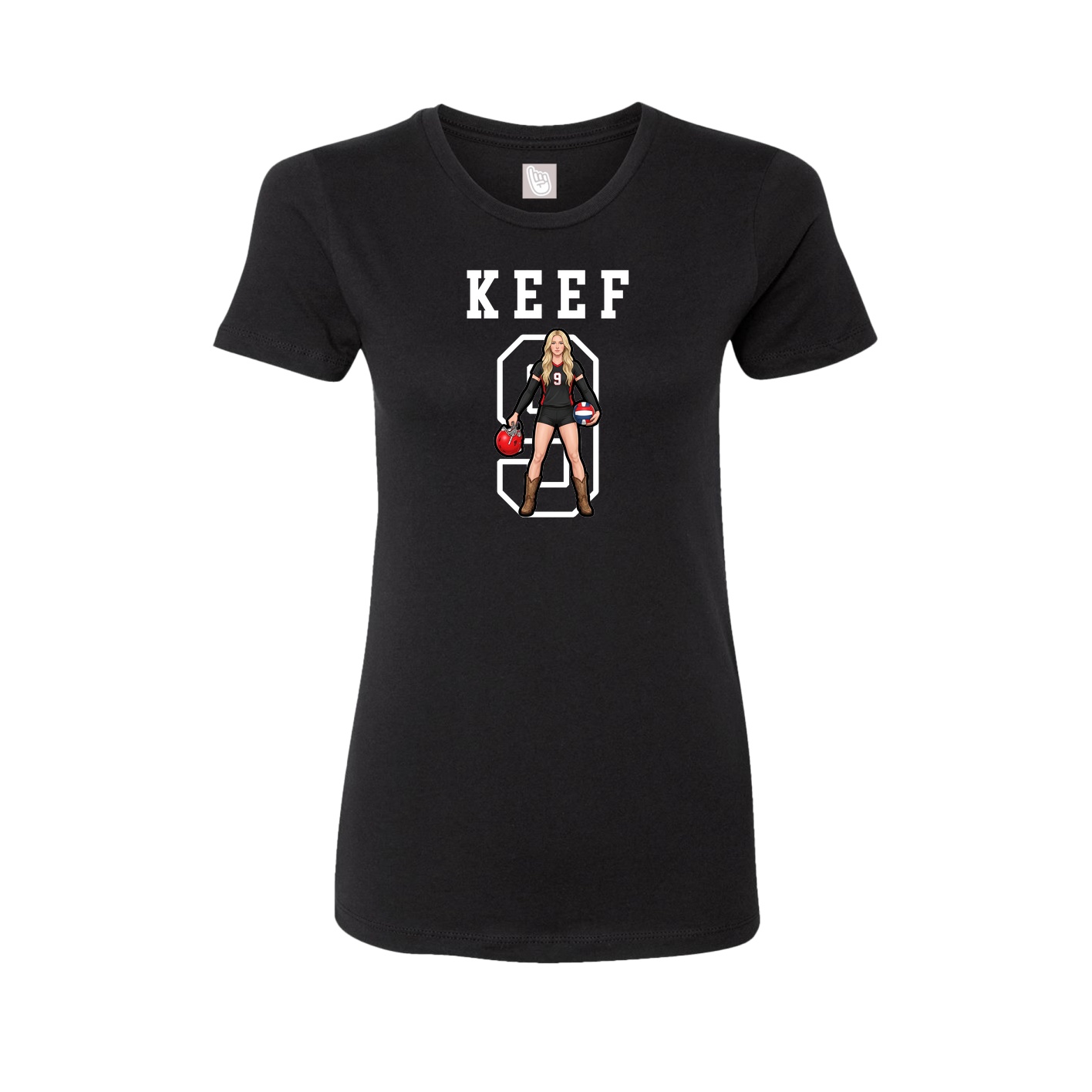 Fitted Women's Tee — Shirsey in Black