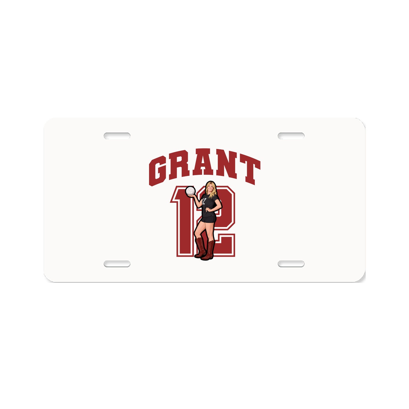 License Plate — Number in Classic