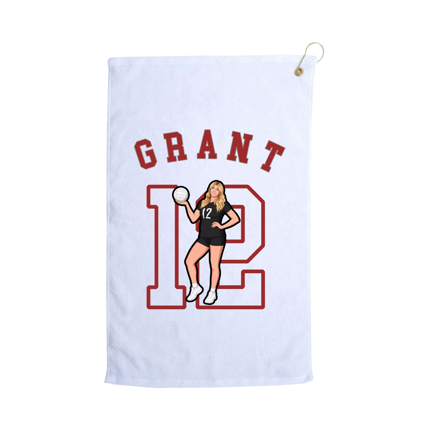 Golf Towel — Shirsey Arch in White