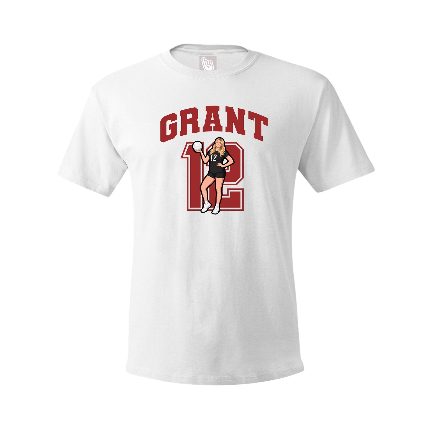 Tee — Number in White