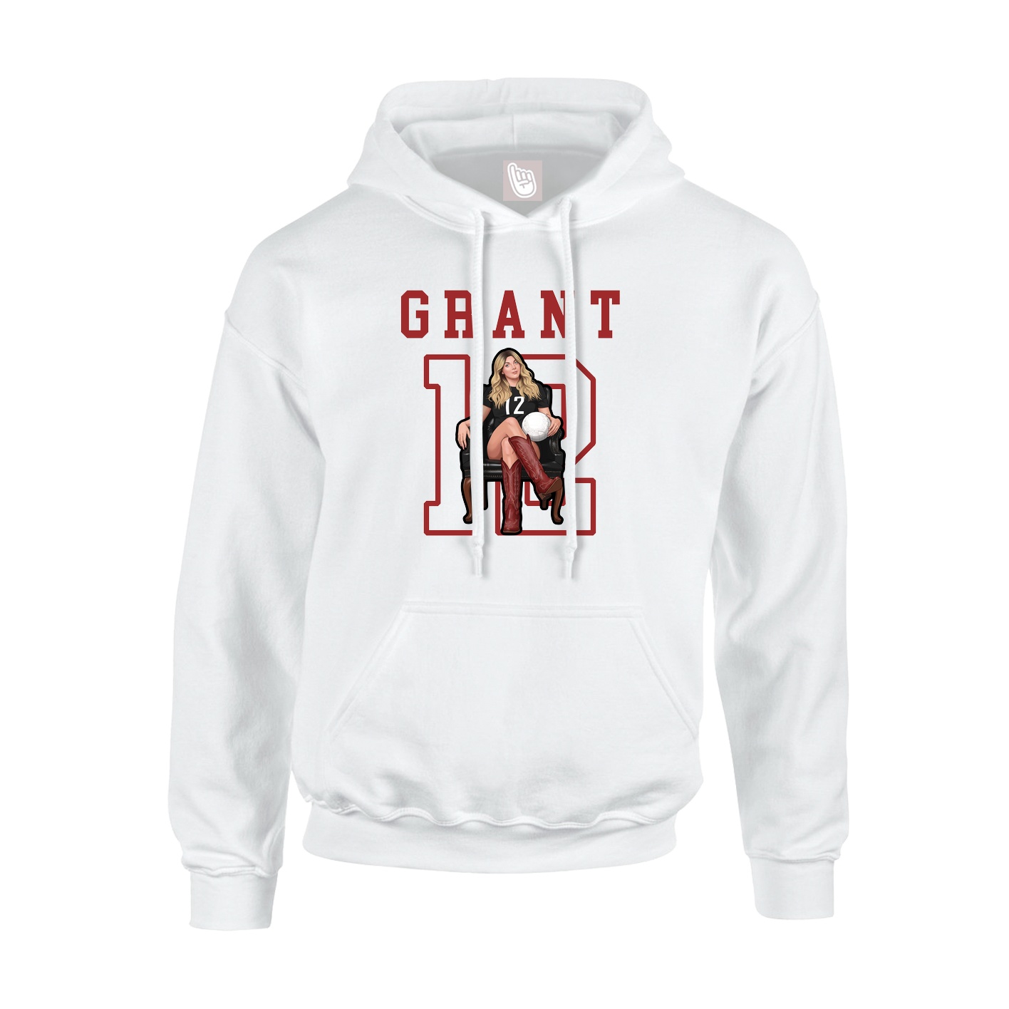 Hoodie — Shirsey in White