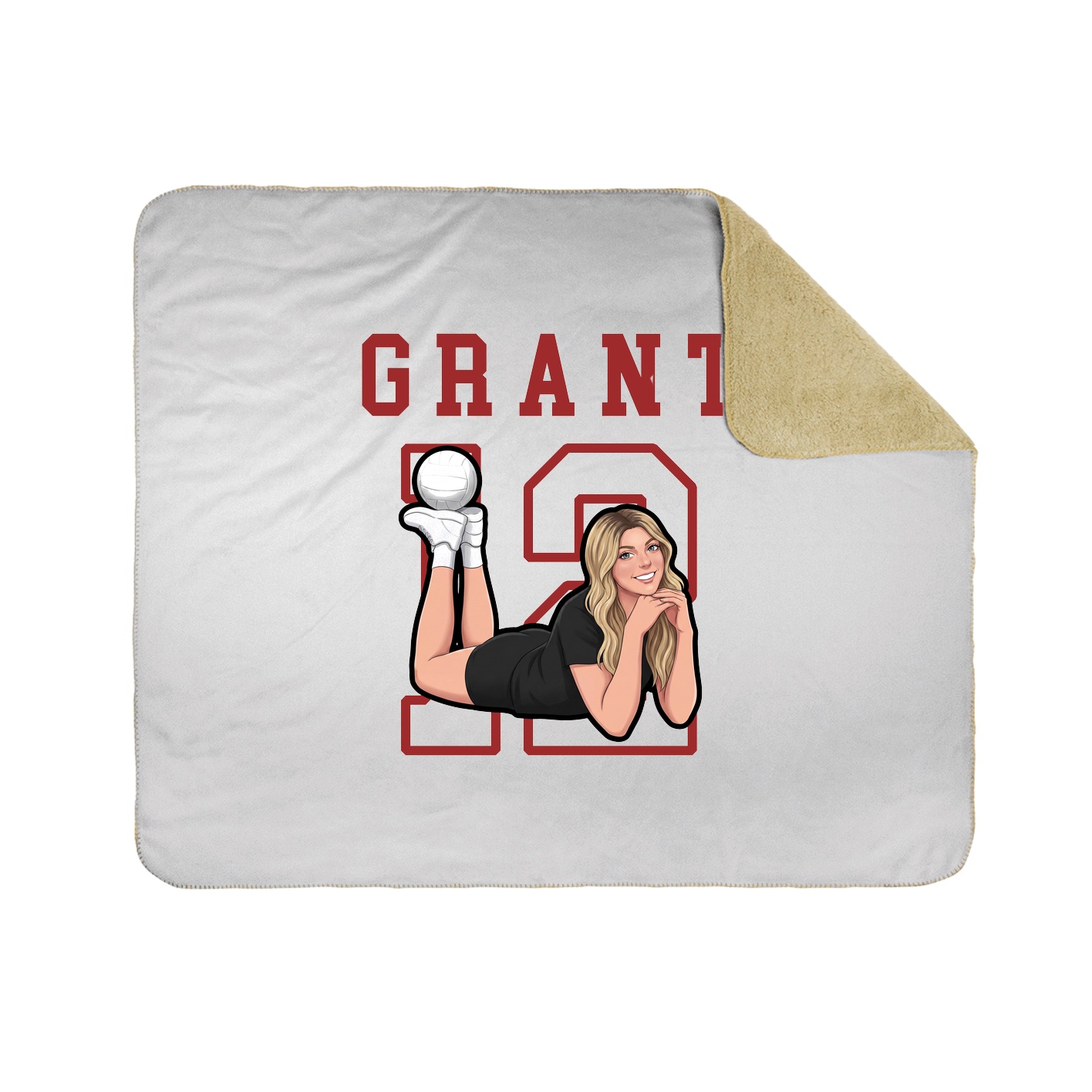 Throw Blanket — Shirsey in White