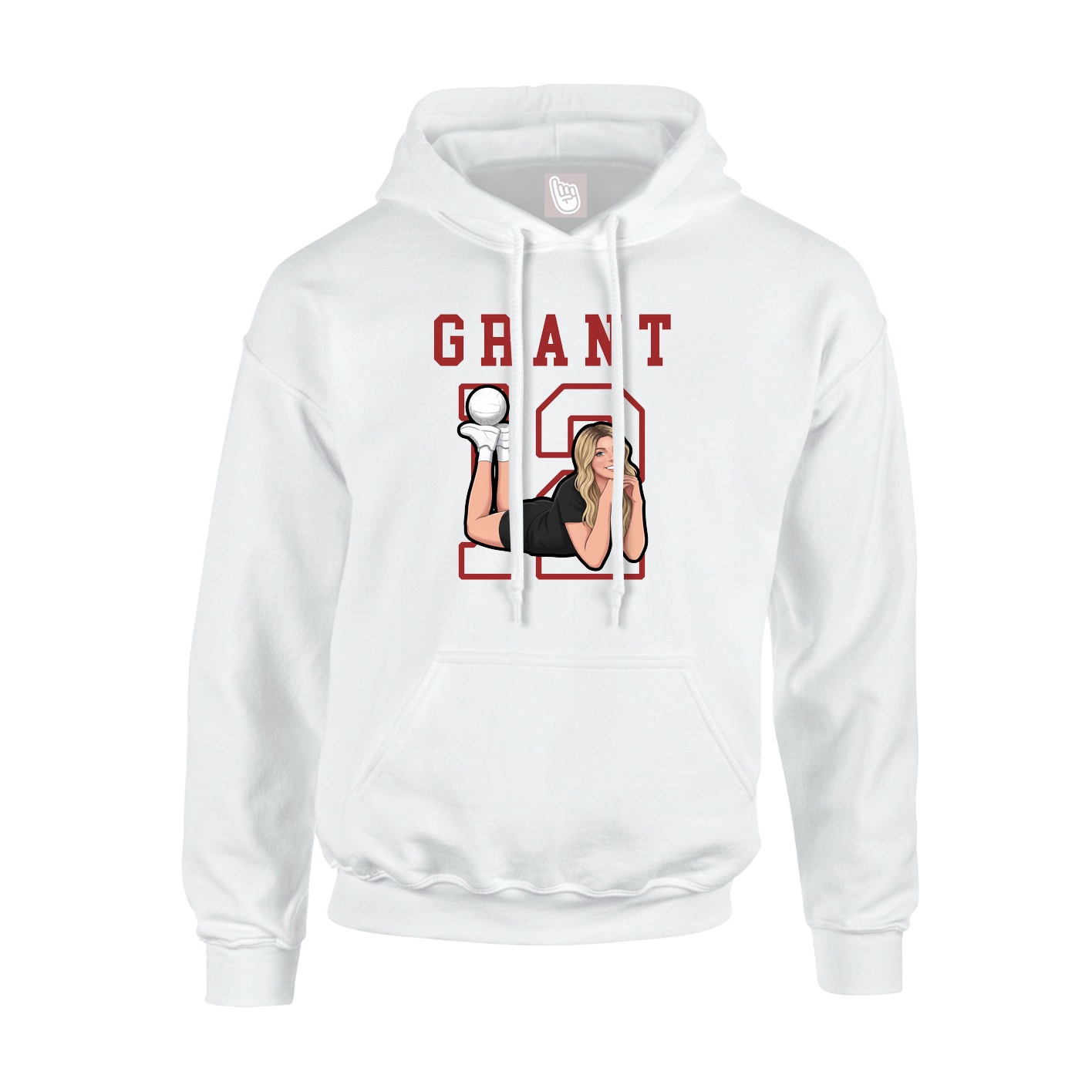 Hoodie — Shirsey in White