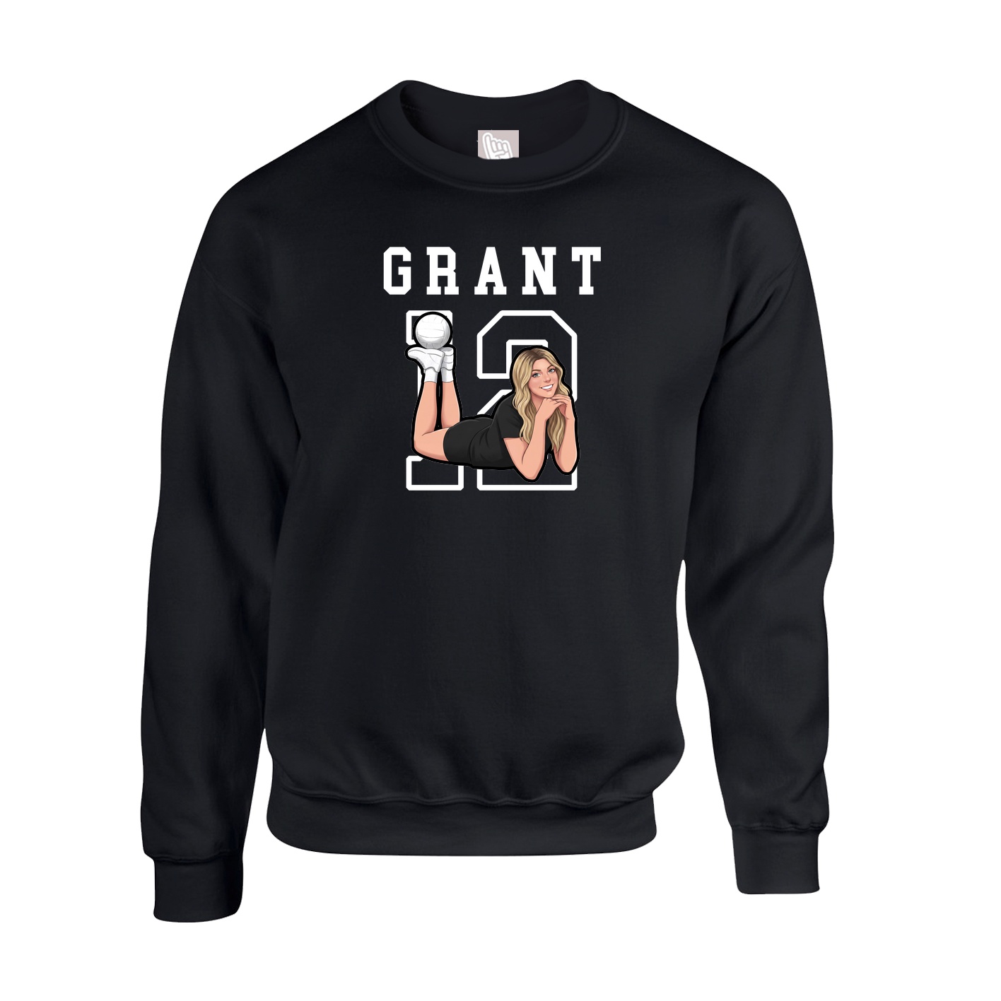 Fleece Crew — Shirsey in Black