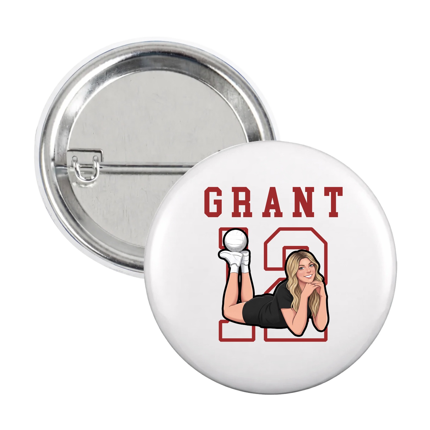 Game Day Button — Shirsey in White