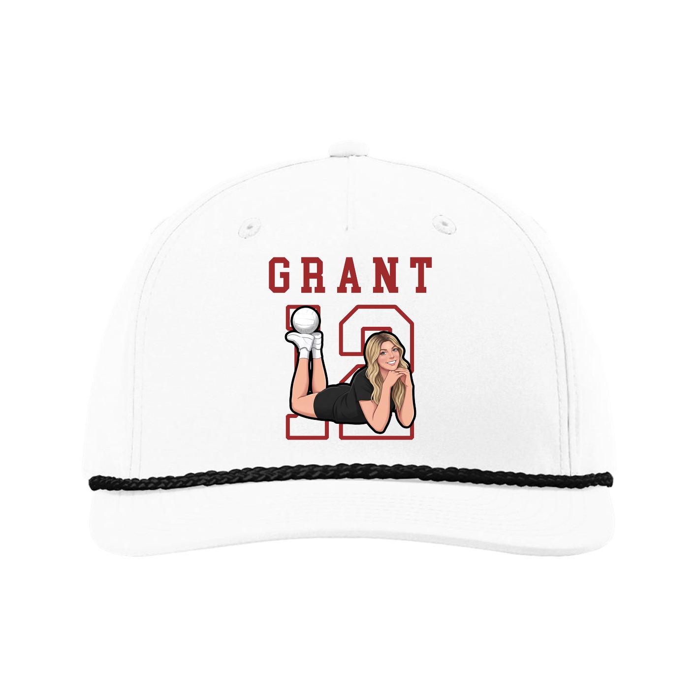 Five-Panel Classic Rope Cap — Shirsey in White