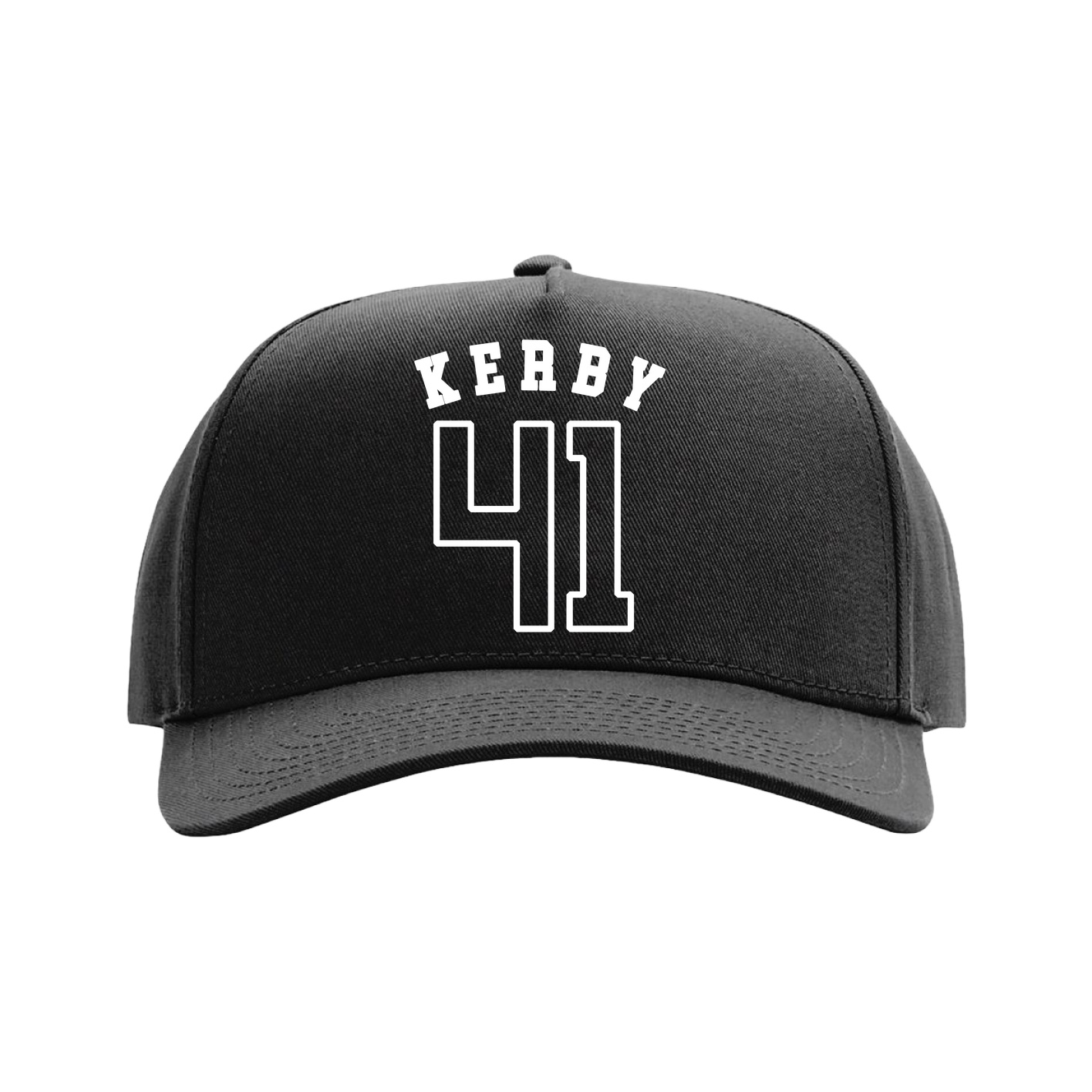 Full Fabric Five-Panel Champ Cap — Shirsey Arch in Black