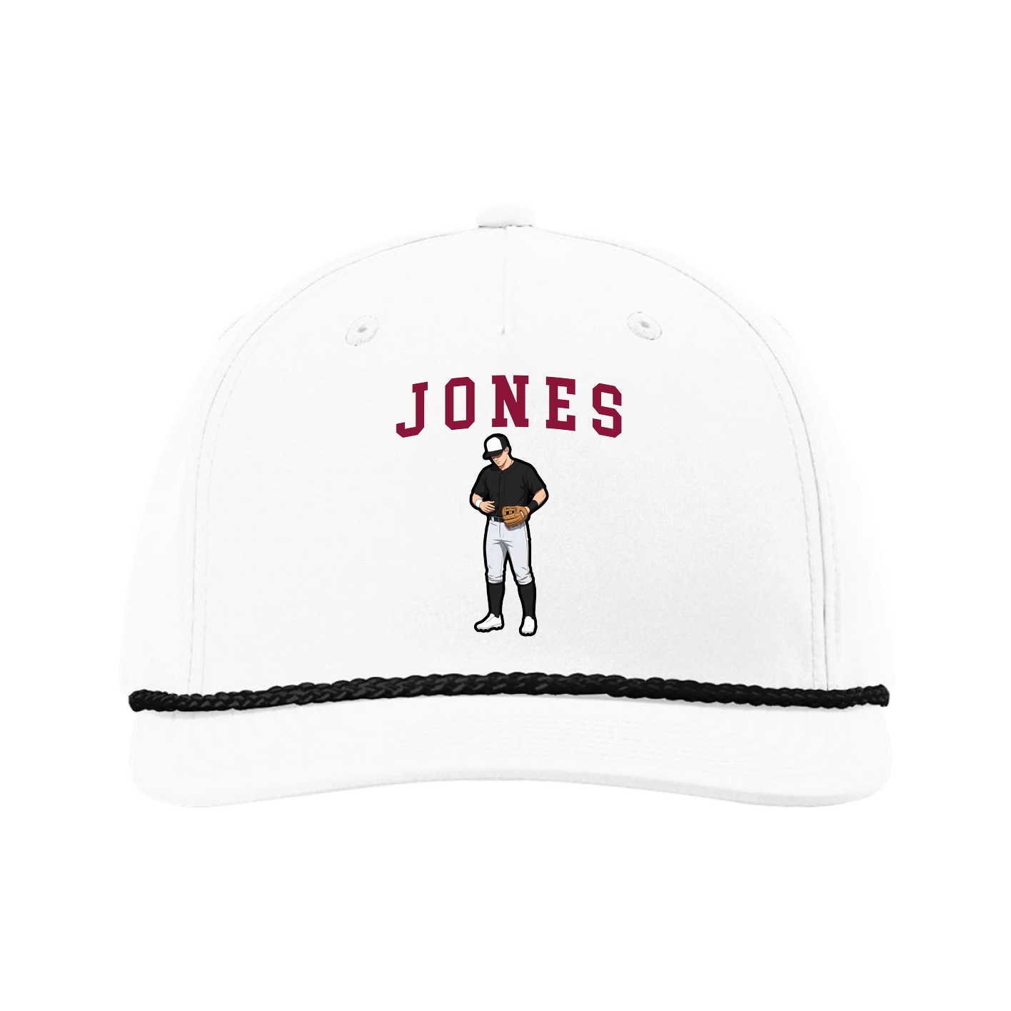 Five-Panel Classic Rope Cap — Shirsey in White