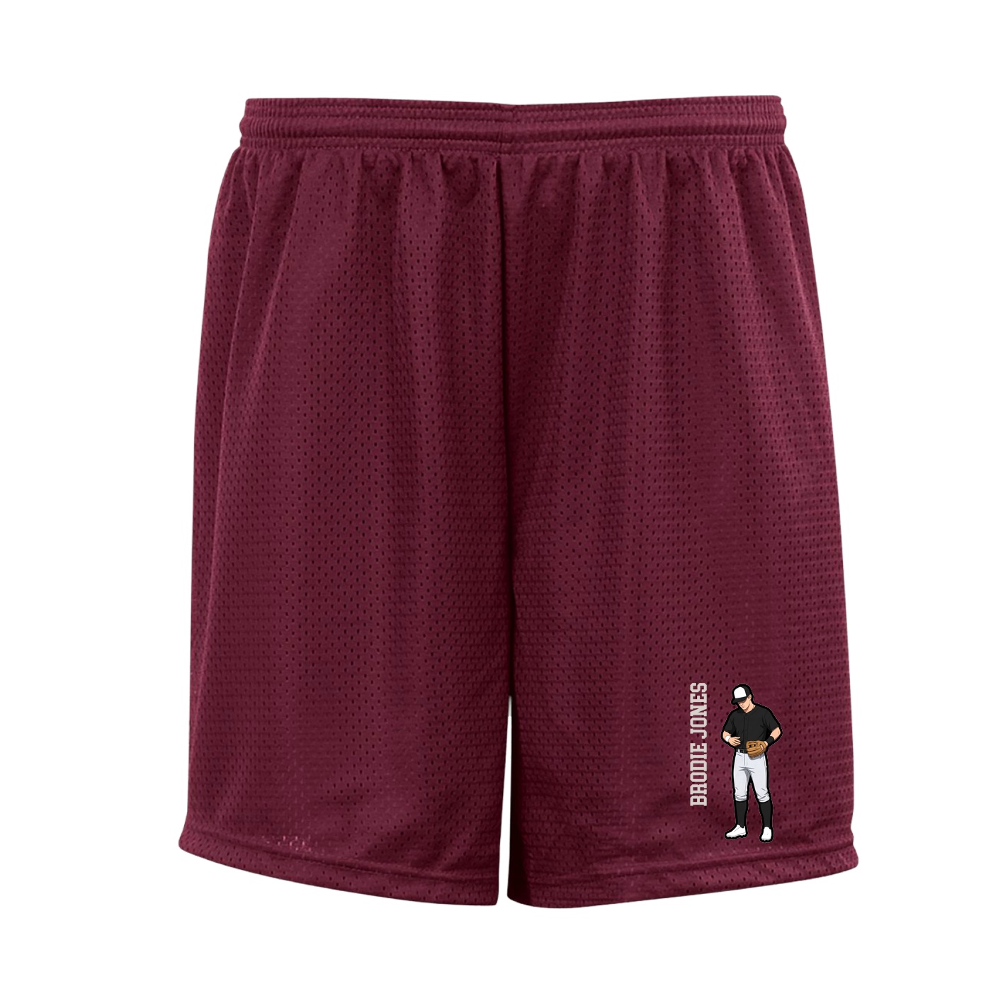 Shorts — Name Vertical in Cardinal