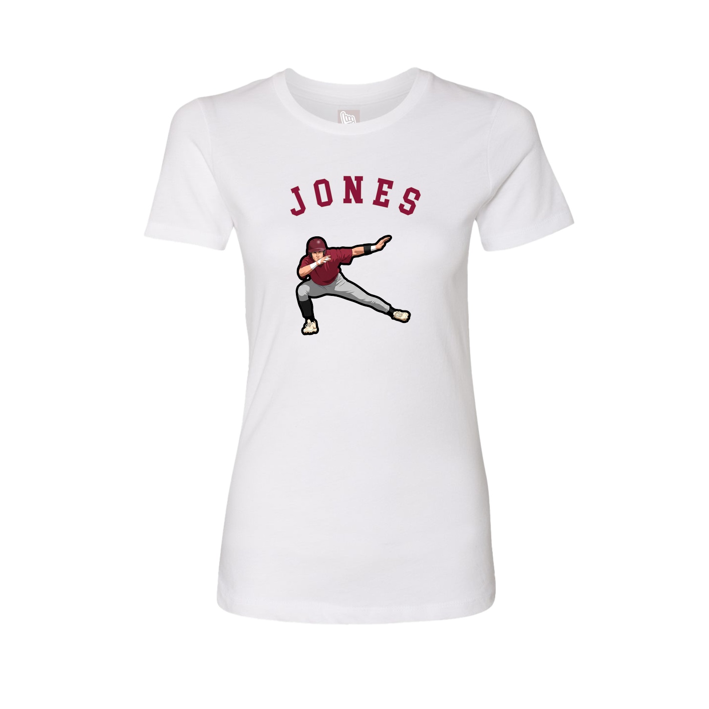 Fitted Women's Tee — Shirsey Arch in White