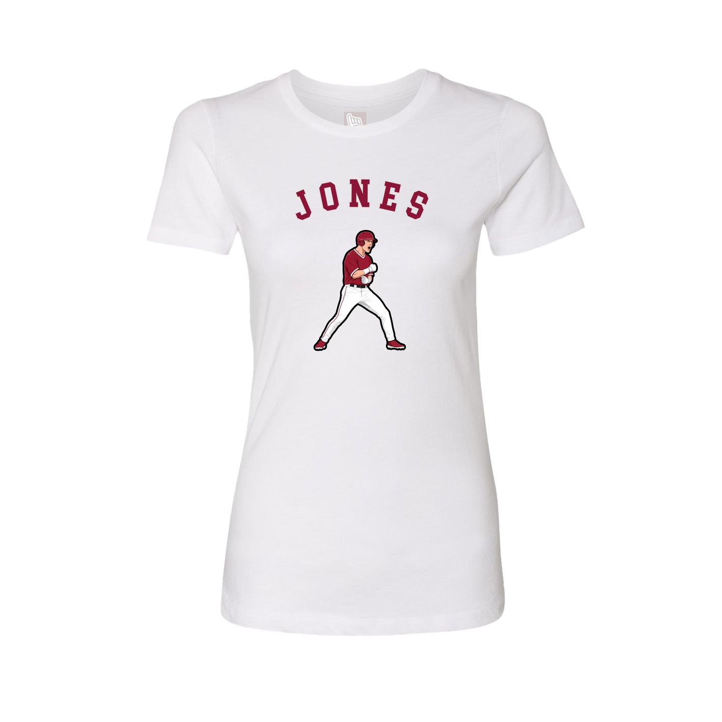 Fitted Women's Tee — Shirsey Arch in White
