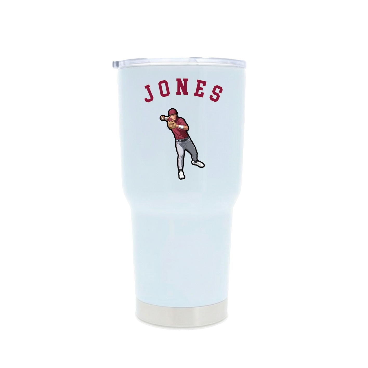 30oz Stainless Steel Tumbler — Shirsey Arch in White