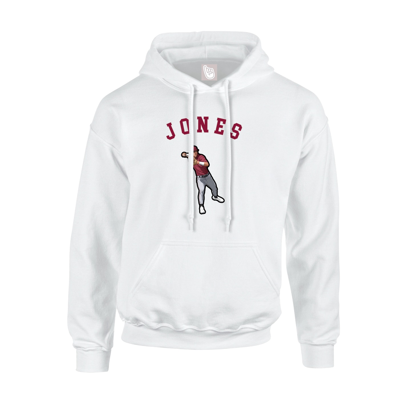 Youth Hoodie — Shirsey Arch in White