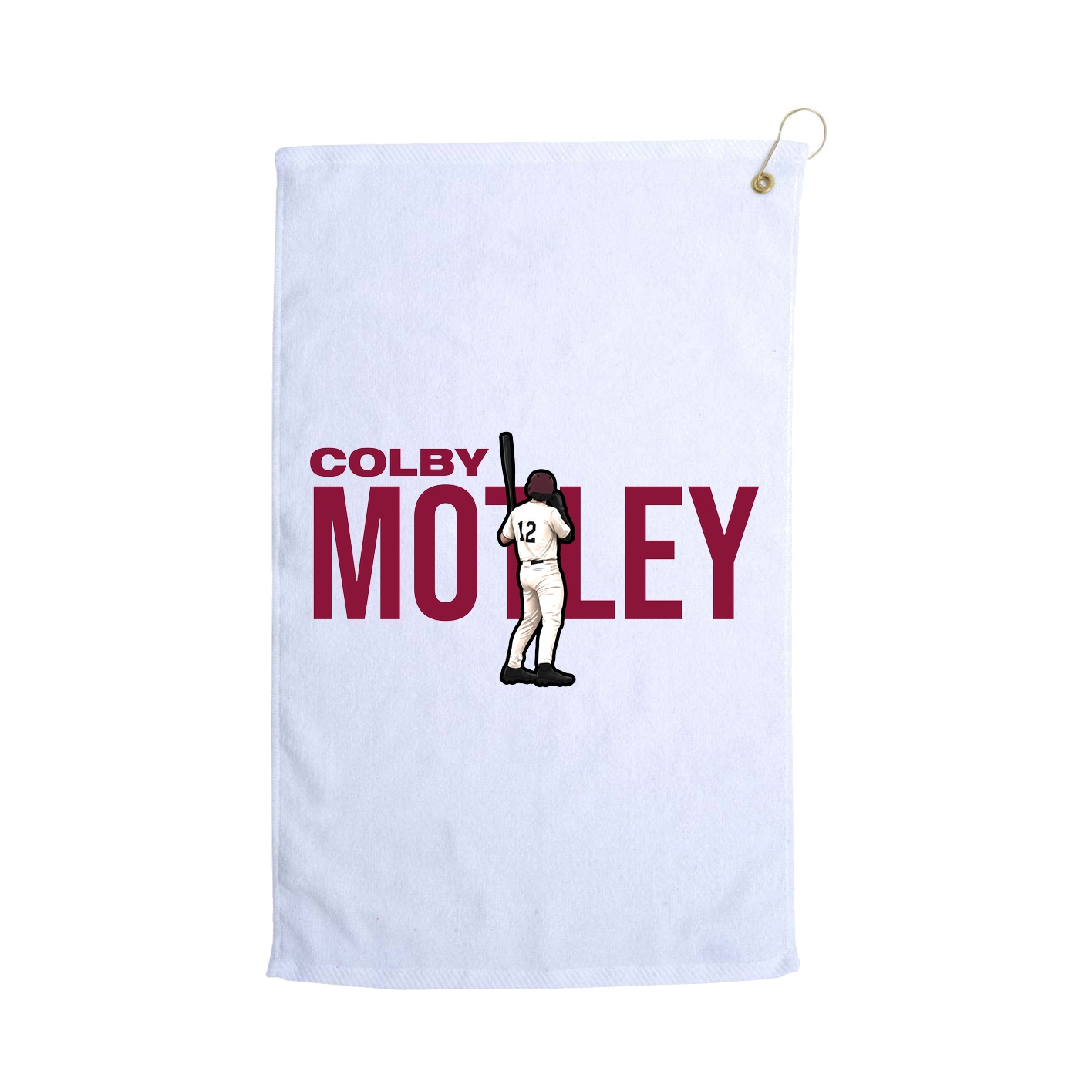 Golf Towel — Player Name in White
