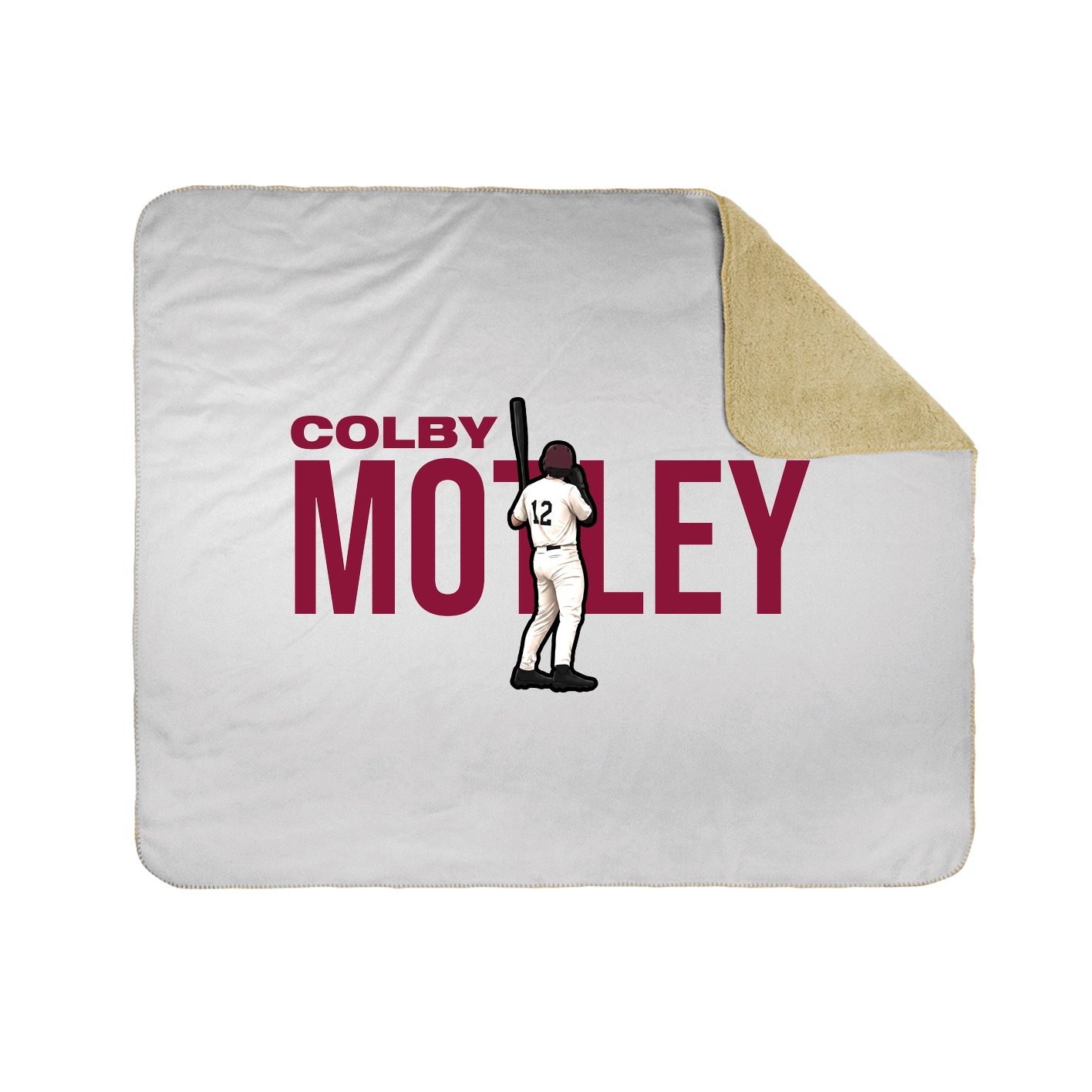 Throw Blanket — Player Name in White