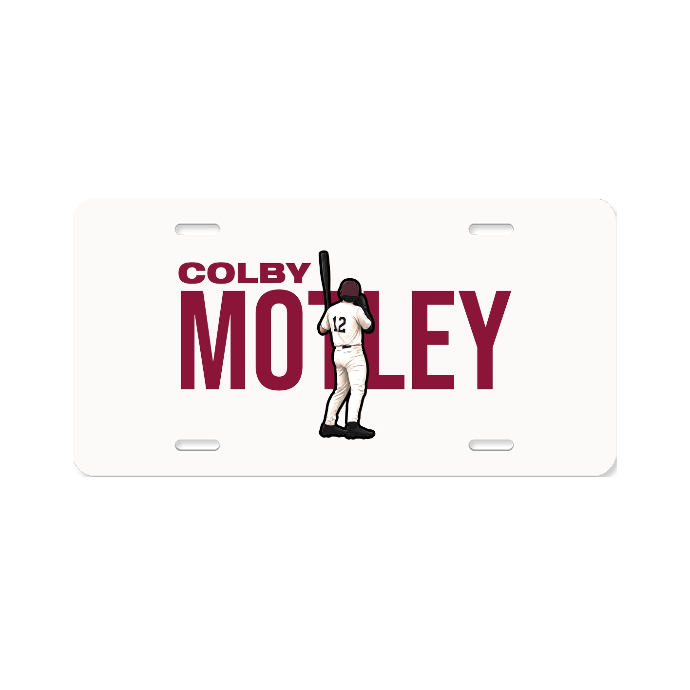 License Plate — Player Name in Classic