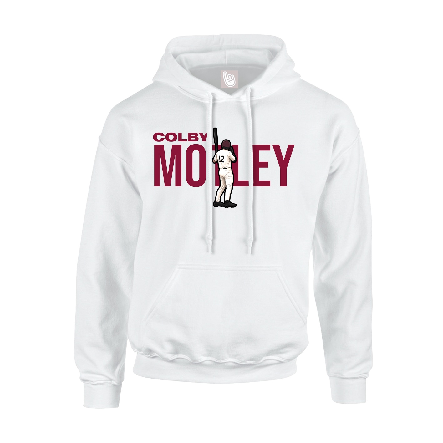 Youth Hoodie — Player Name in White