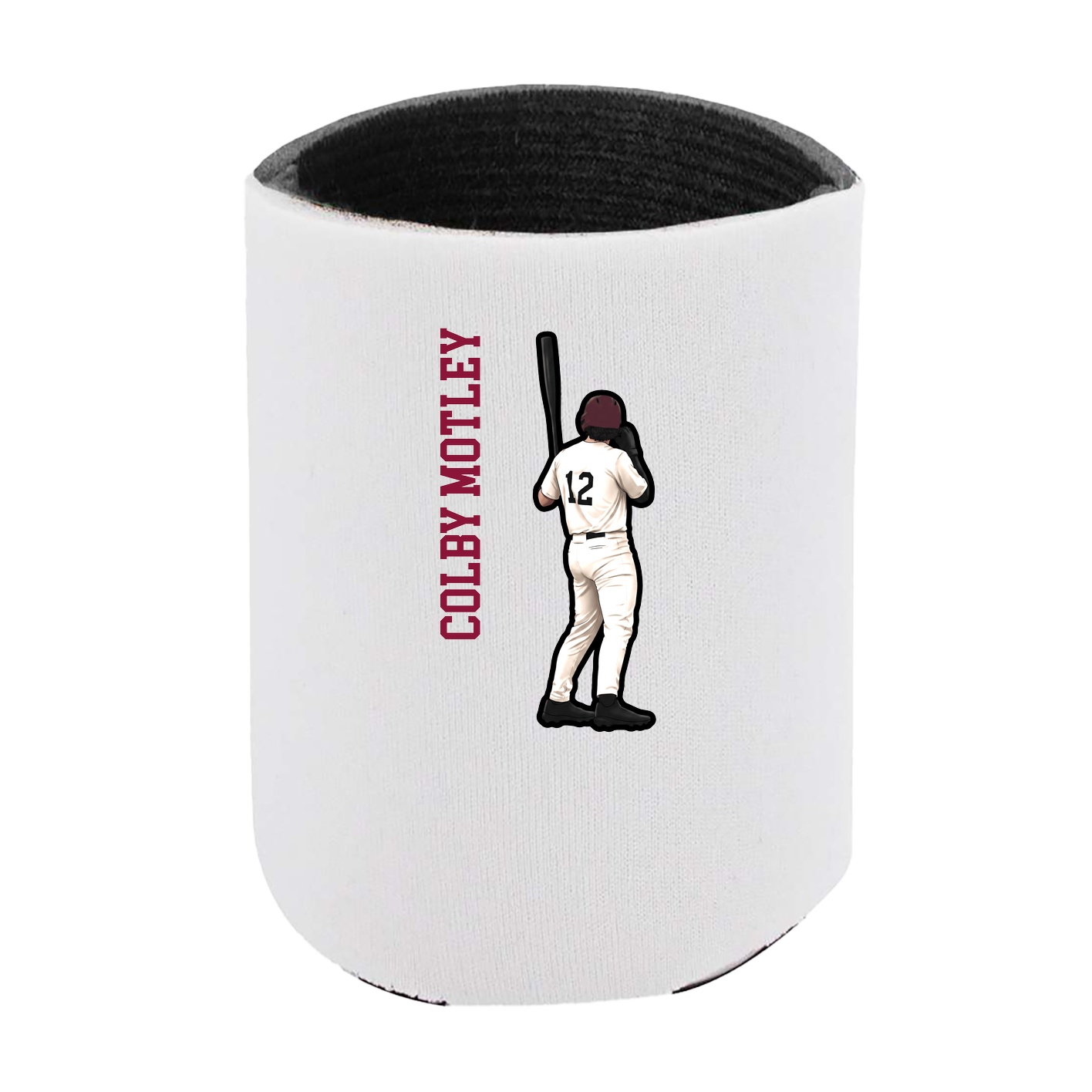 Can Holder — Name Vertical in White