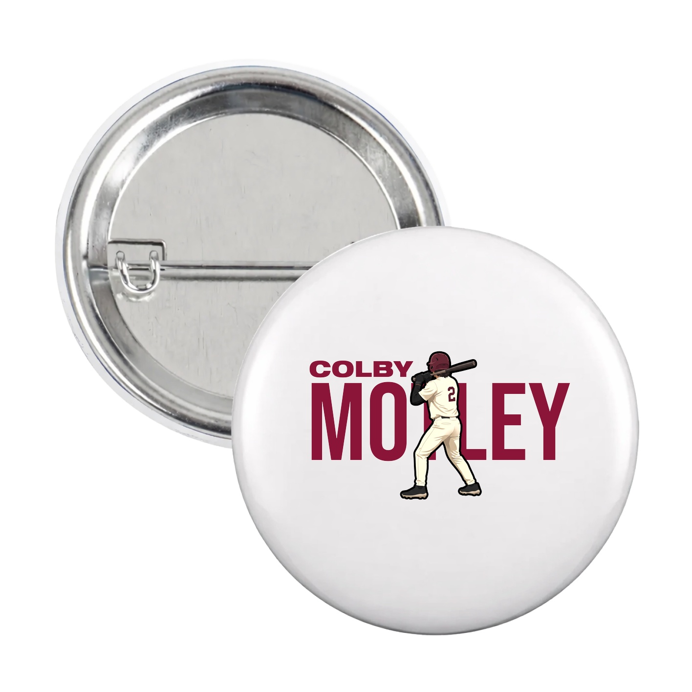 Game Day Button — Player Name in White