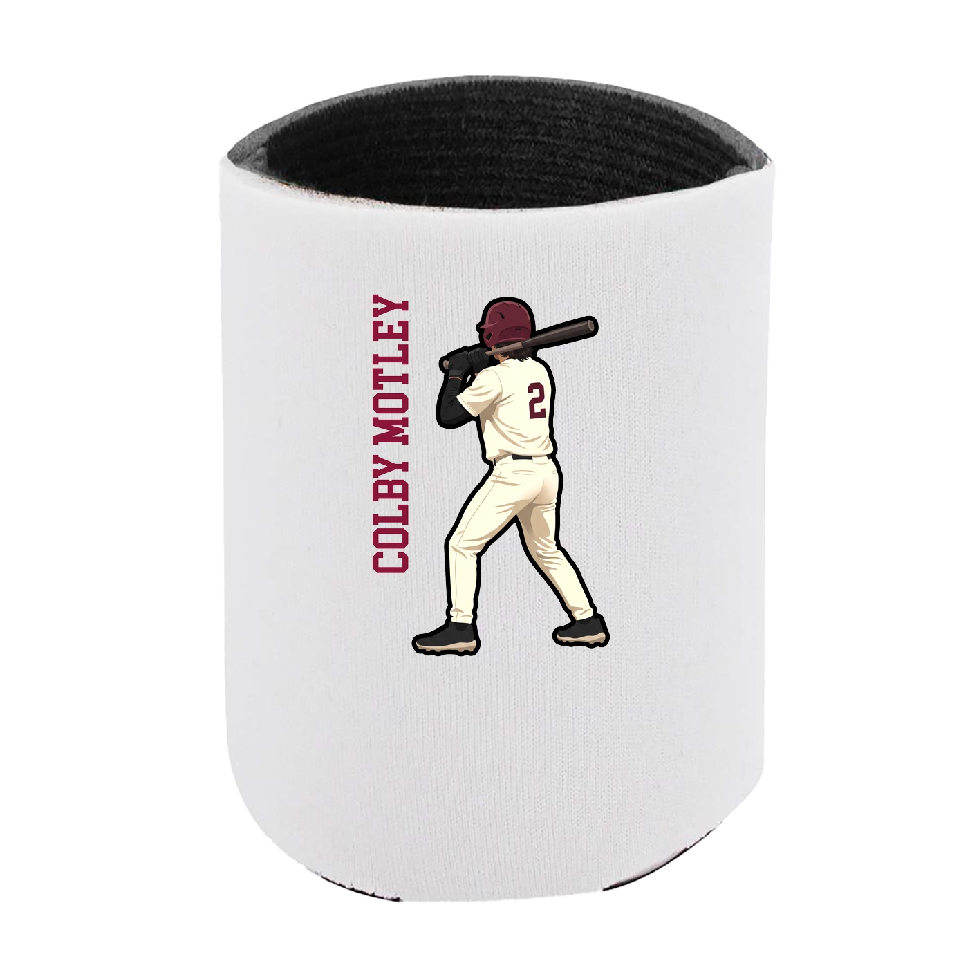 Can Holder — Name Vertical in White