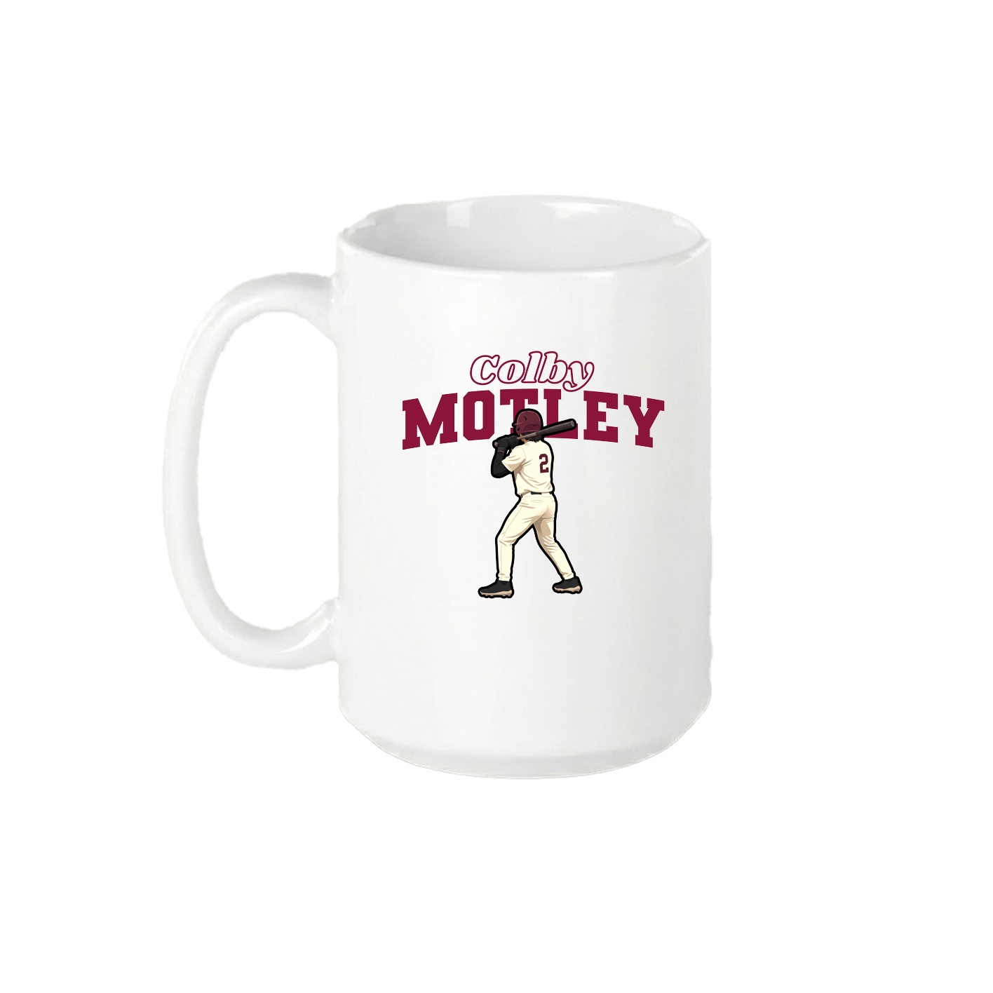 15oz Coffee Mug — Name Arch in White